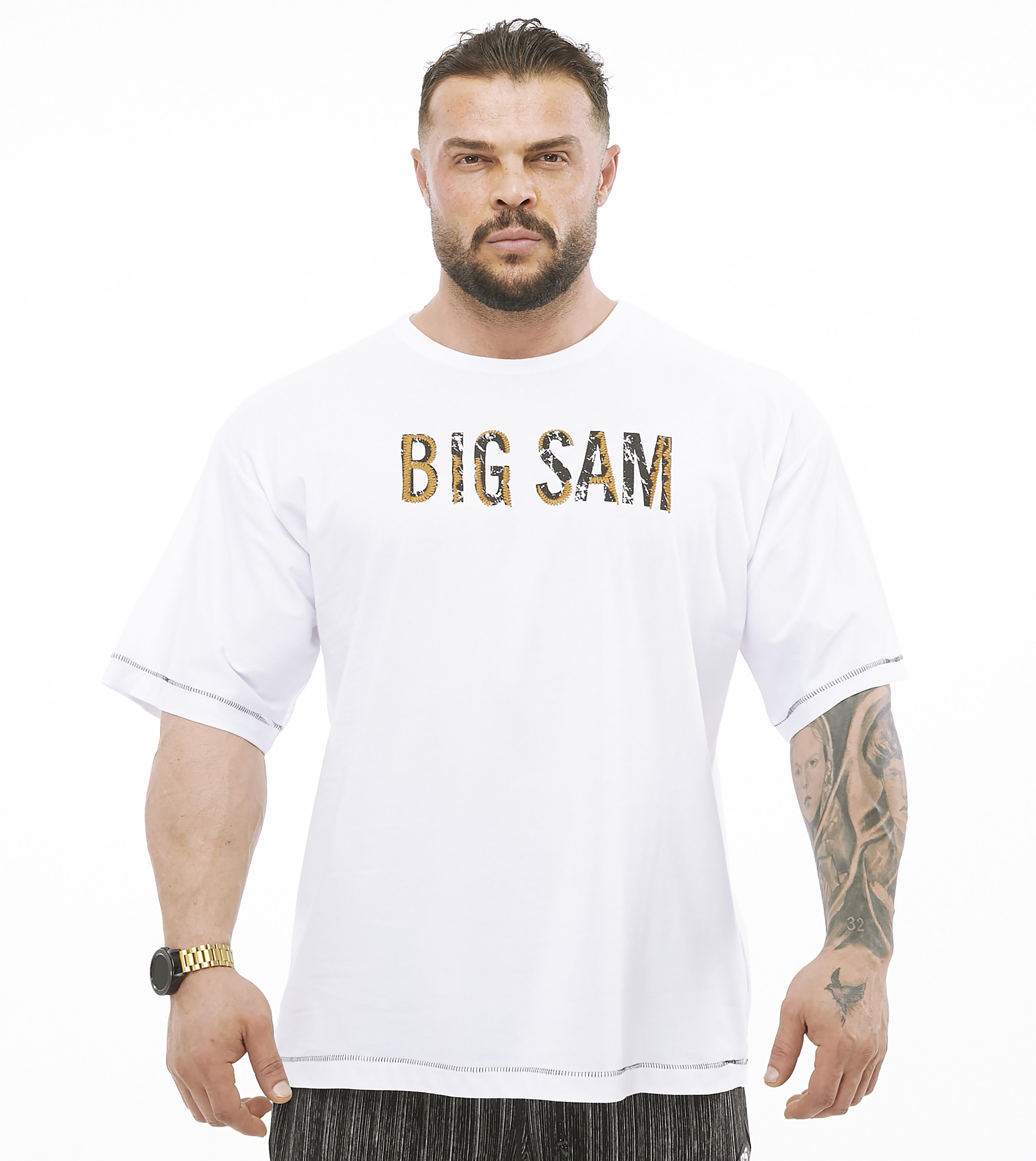 Erkek Oversize Pamuk Tişört Big Sam 2794