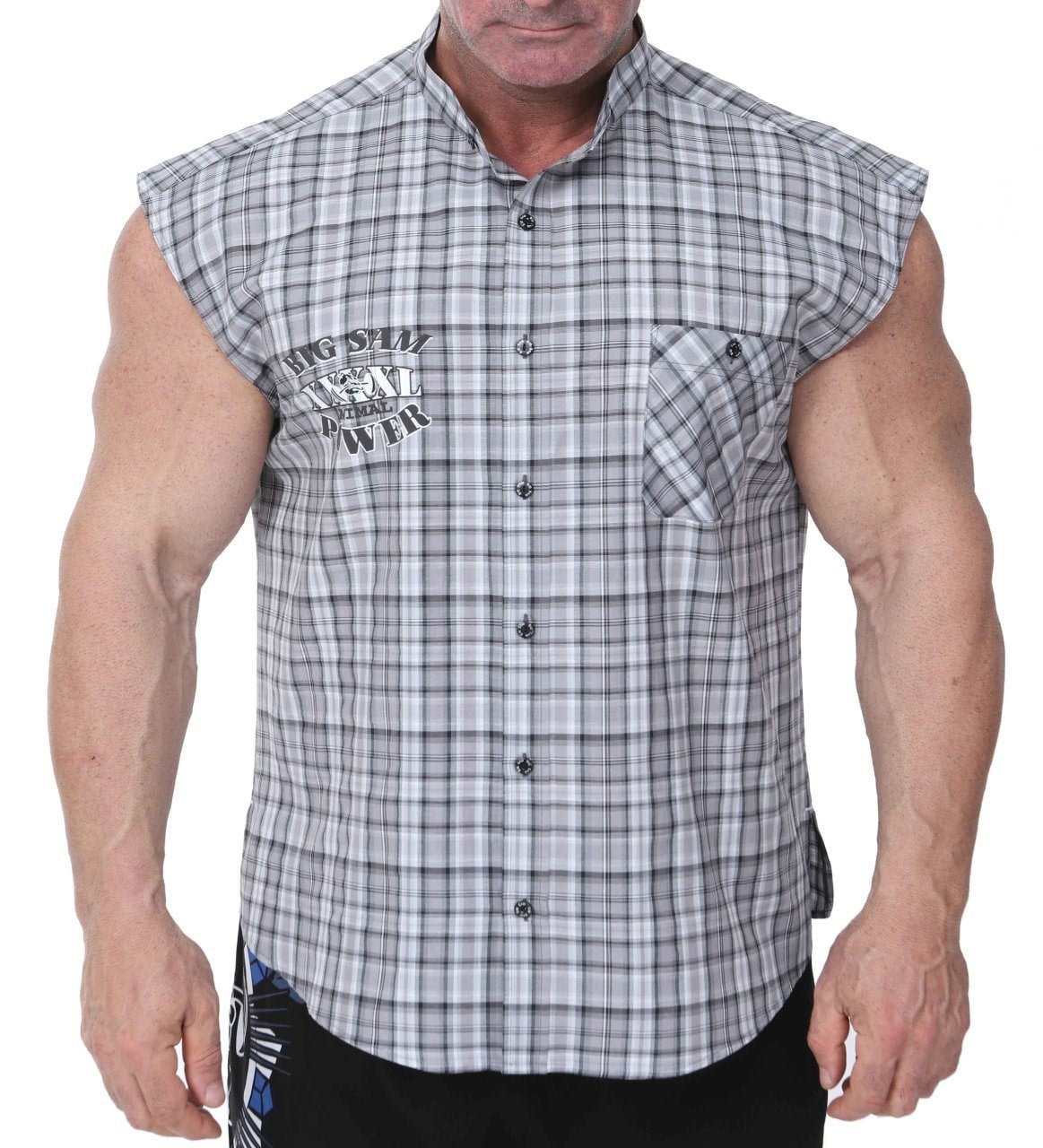 Erkek Power Antrenman Tişört Kolsuz Gömlek Big Sam 5040