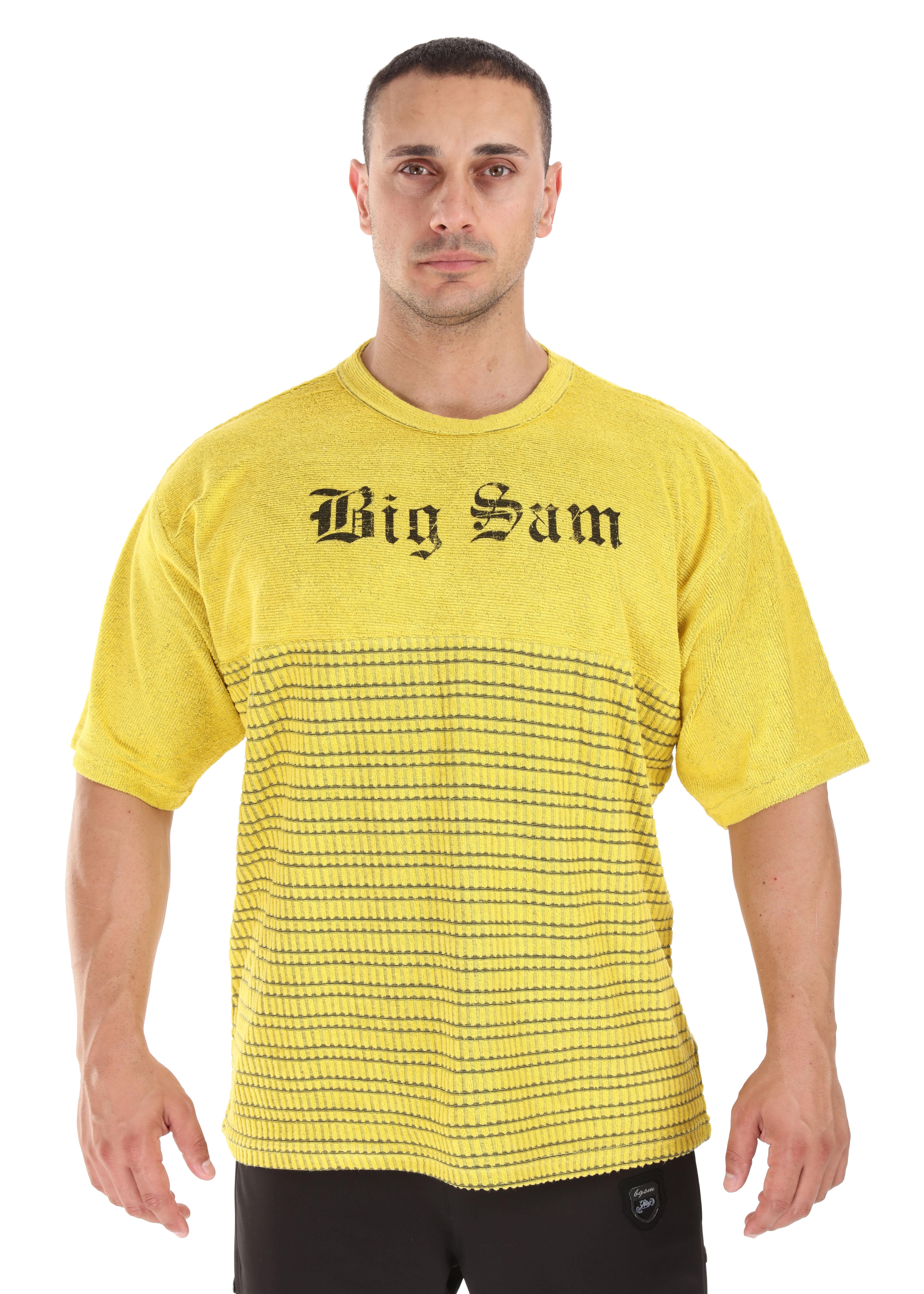 Erkek T-shirt | Havlu Dokulu, Pamuklu Gym Top