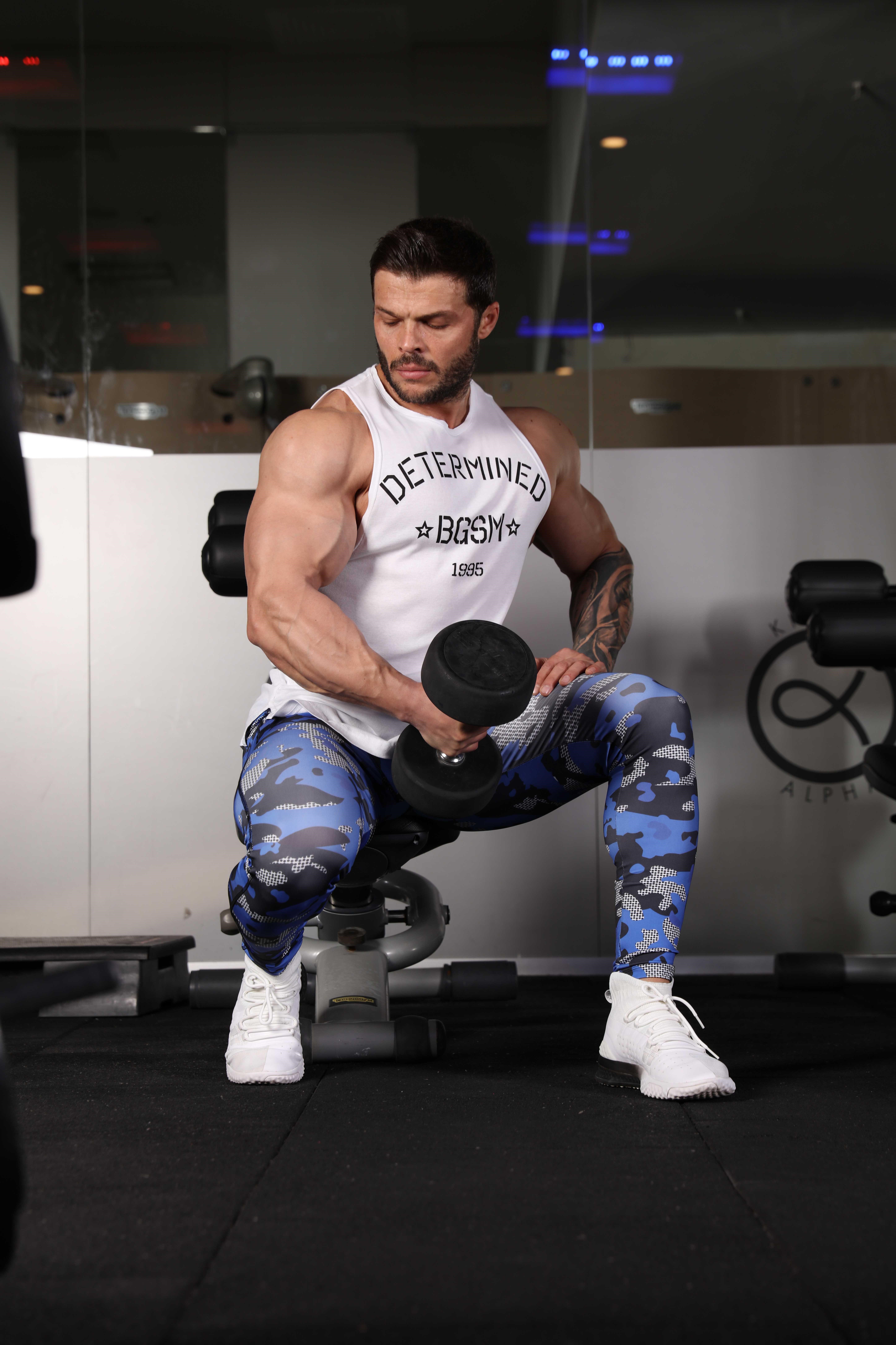 Erkek Tayt Streç Fitness, Koşu Egzersiz Altı Big Sam 1237
