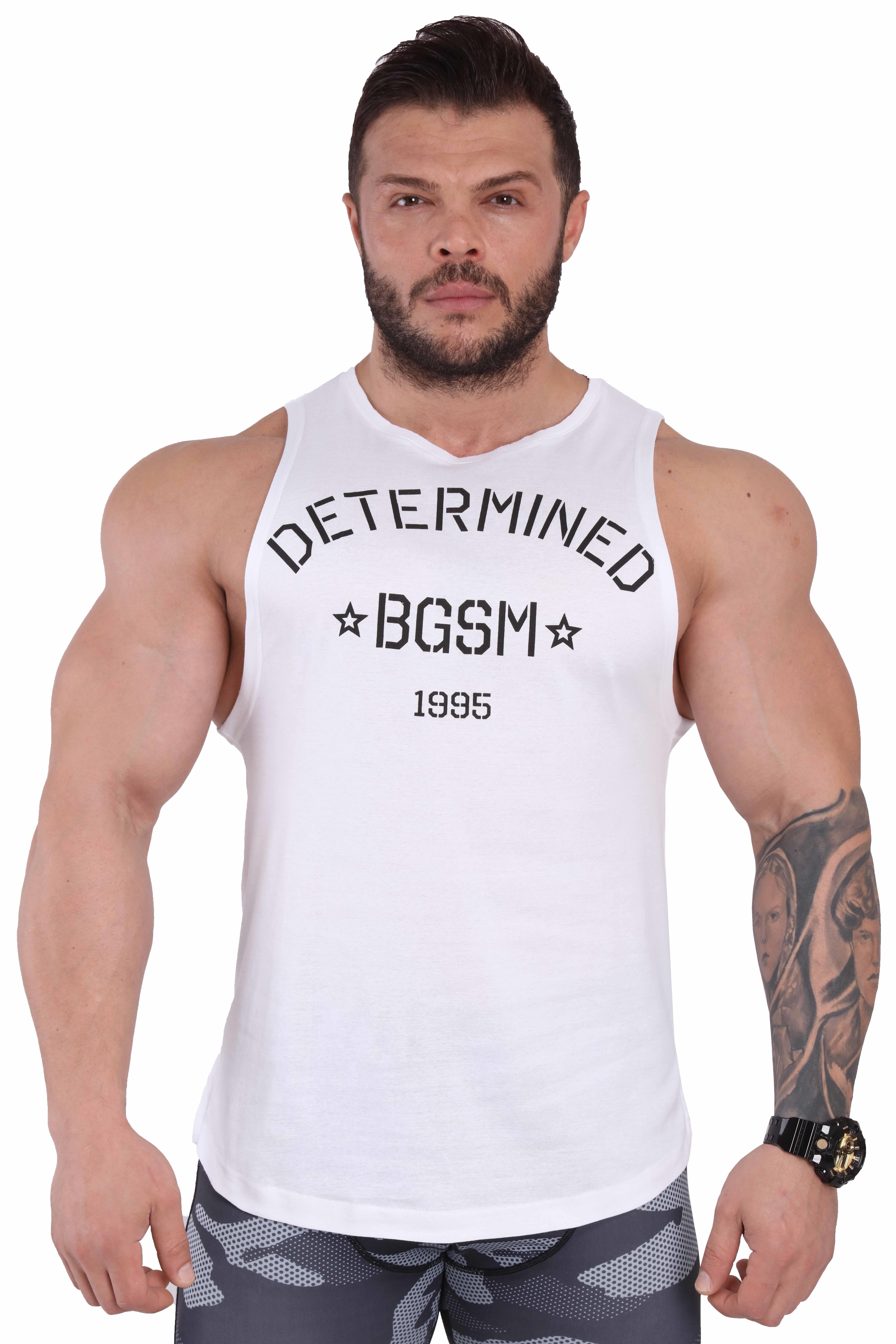 Fitness Spor Atlet Gym Tank Top Determined BGSM 2330
