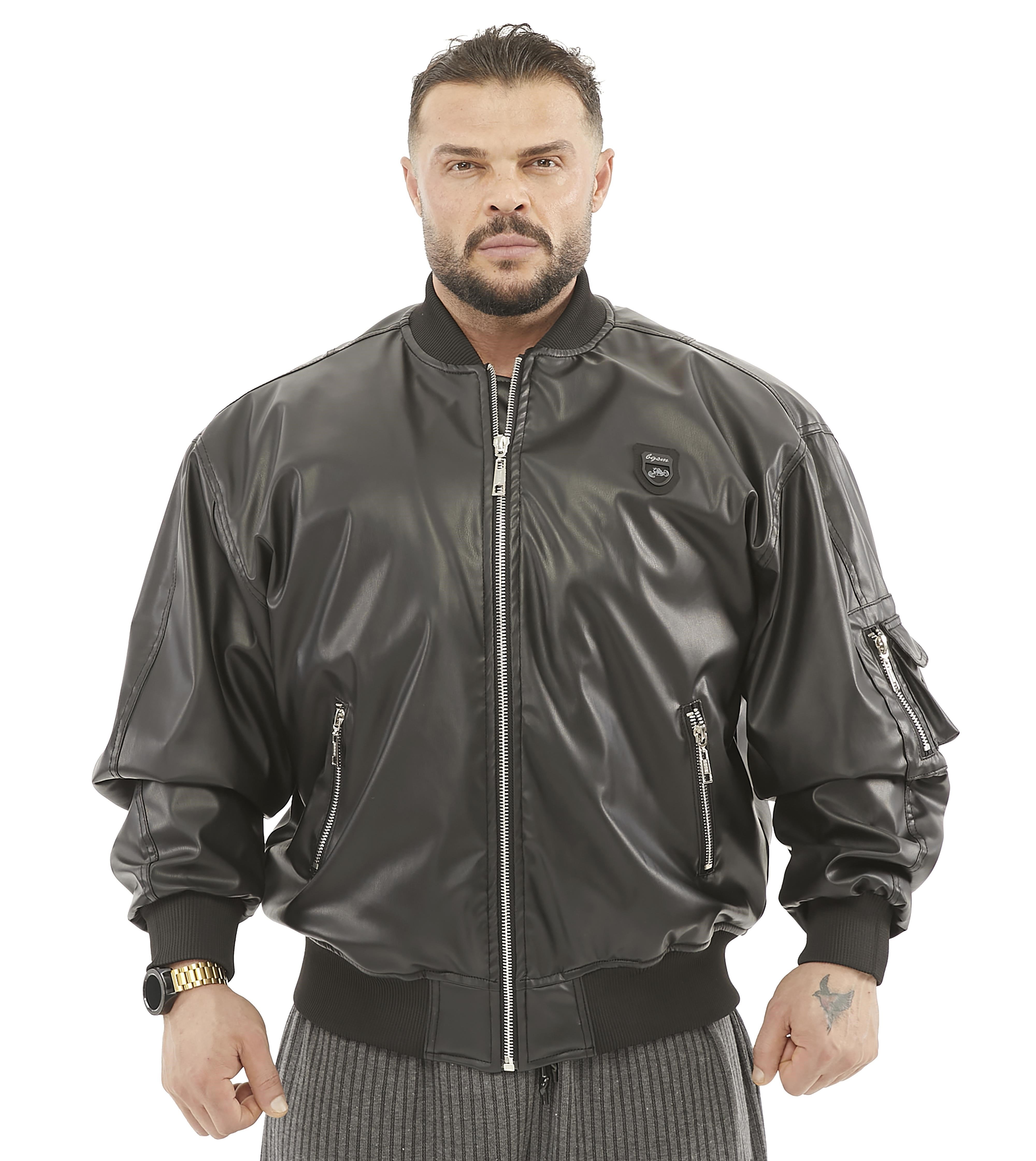 Geniş Kesim İçi Kürklü Deri Bomber Ceket BGSM 4082