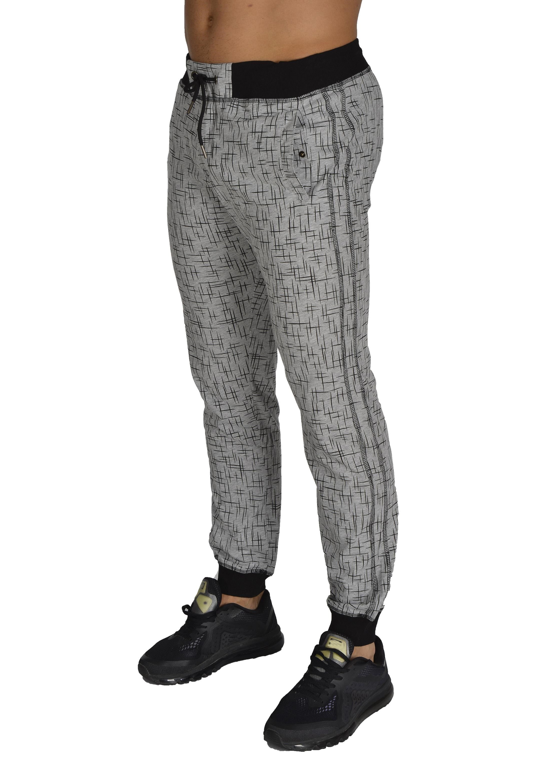 Gri Desenli Slim Fit Eşofman Altı Stilya 808