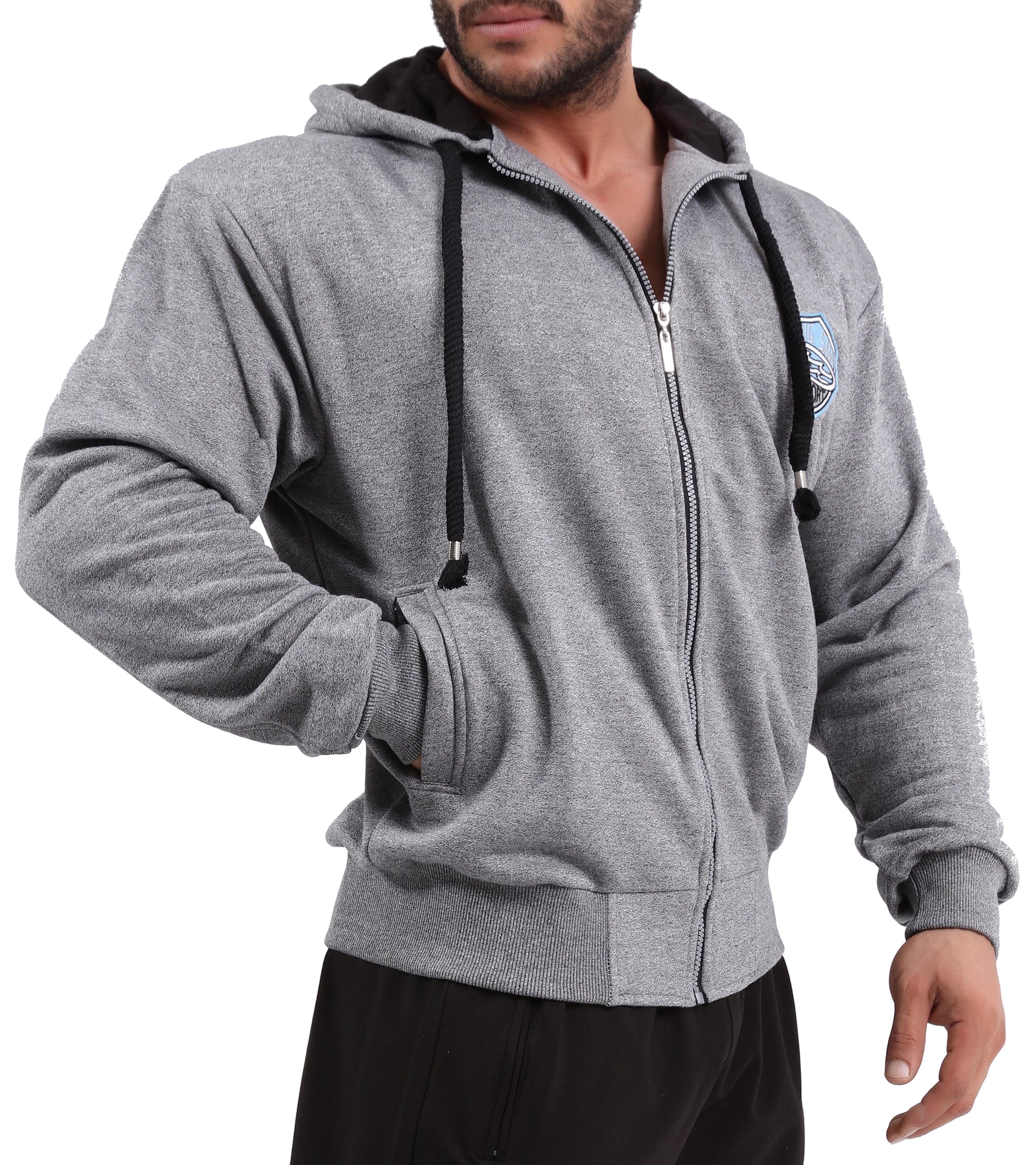Gri Kapşonlu Eşofman Üstü Big Sam 3579