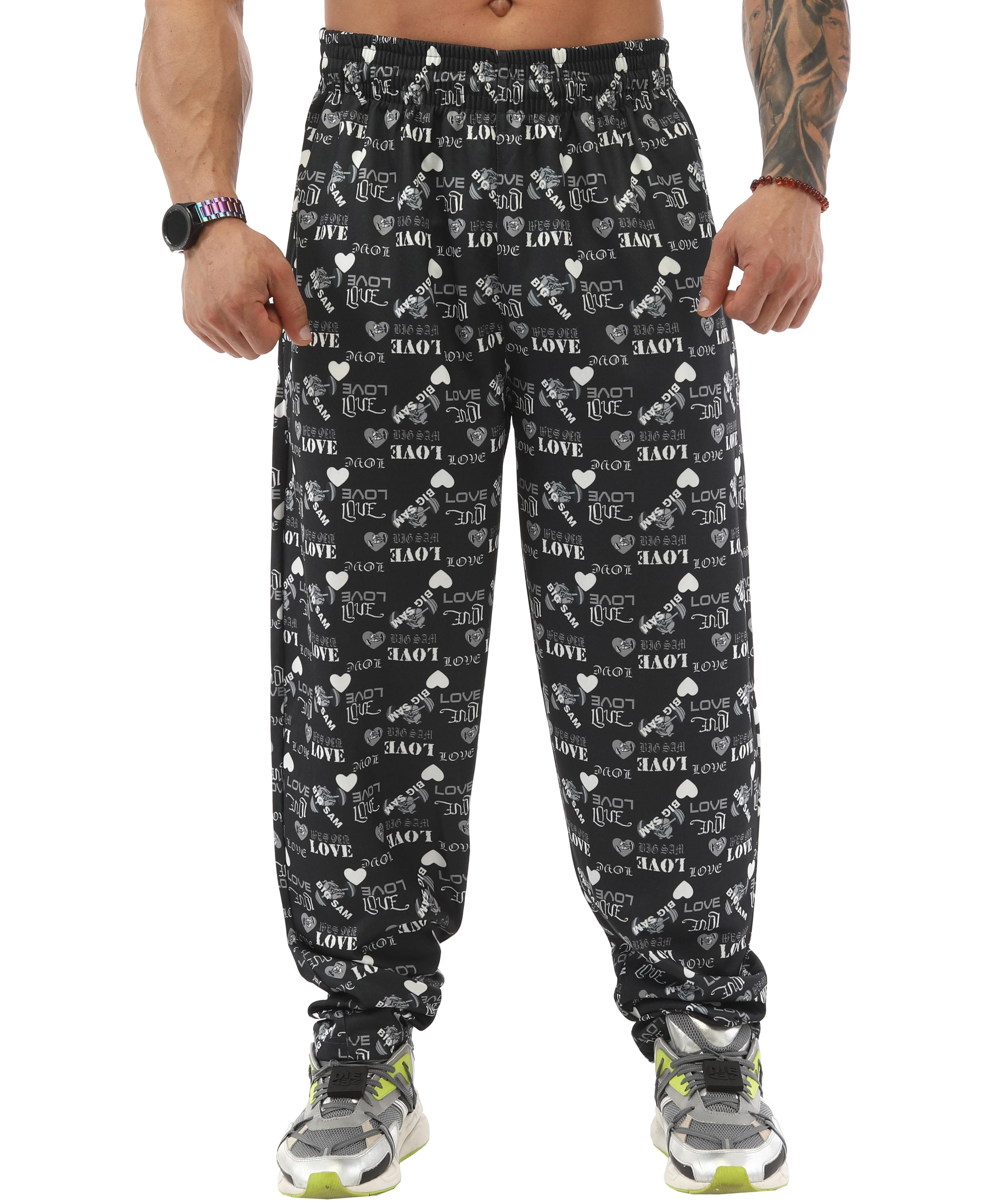 Gri Love Desenli Body Pantolon Big Sam 1136