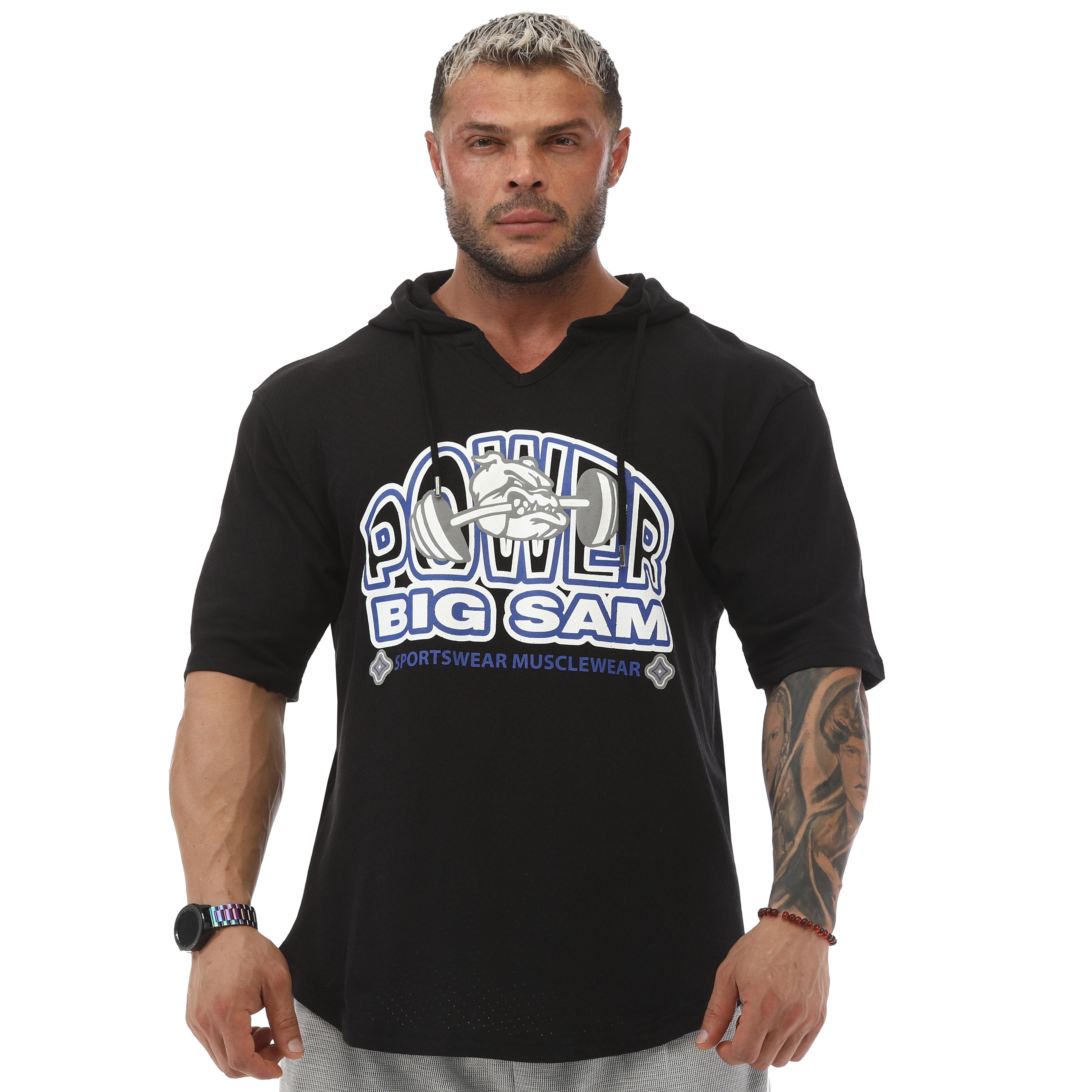 Gym Power Kapşonlu Antrenman Tişörtü Big Sam 3238