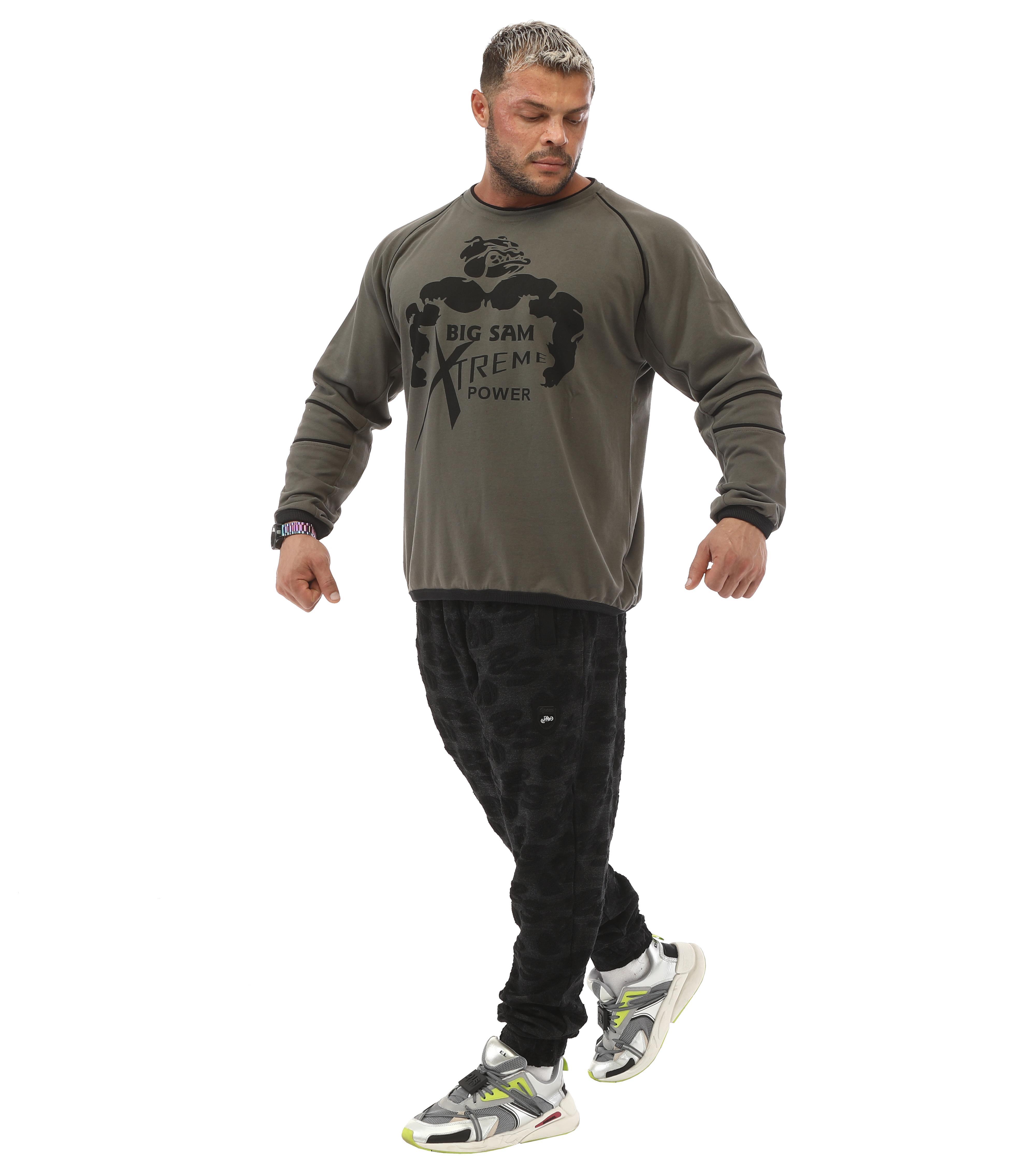 Haki Yeşil Pamuklu Sweater Big Sam 4671