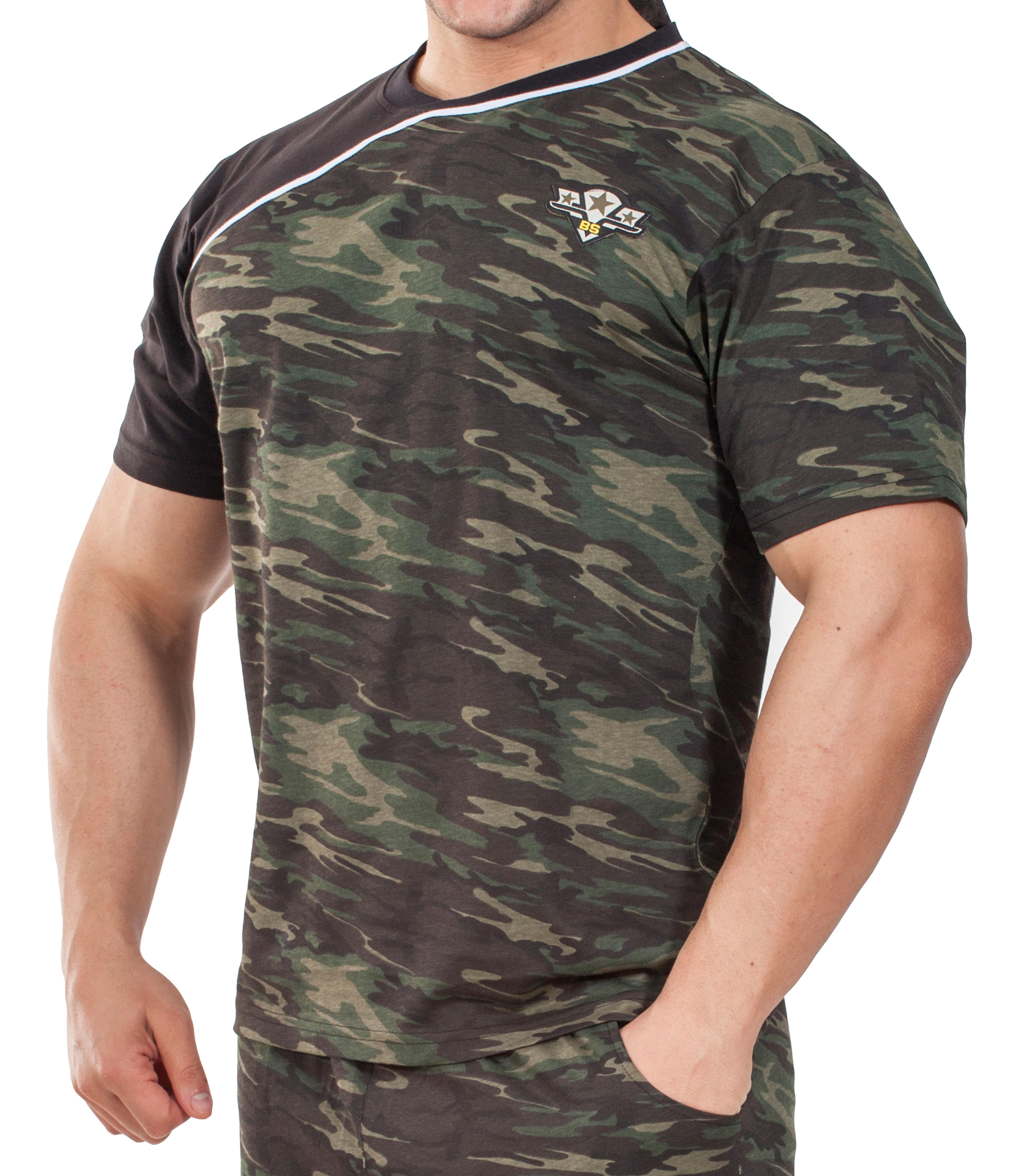 Kamuflaj T-shirt Askeri Body
