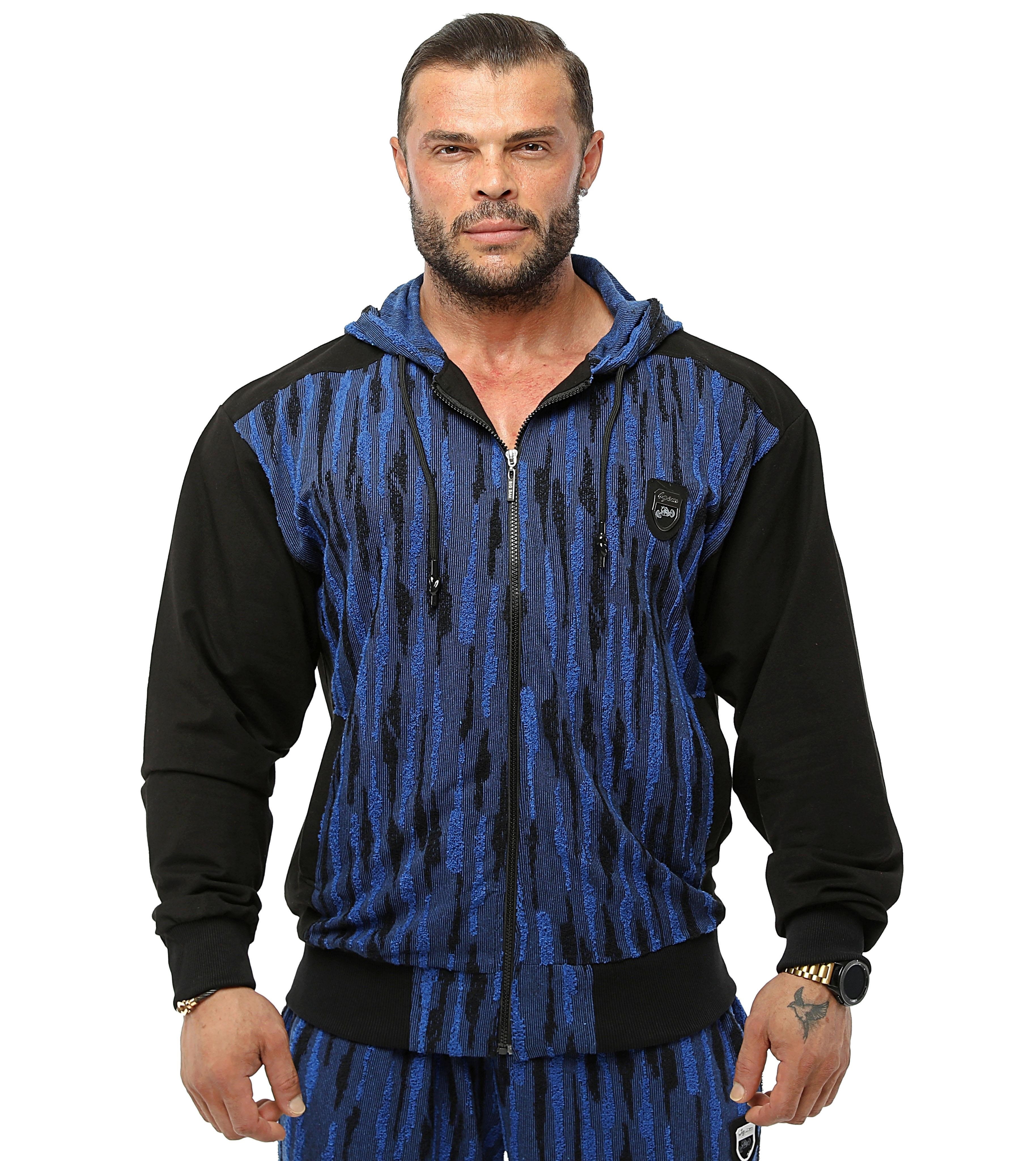 Kapşonlu Kışlık Eşofman Üstü Dokulu Outdoor Spor Ceket