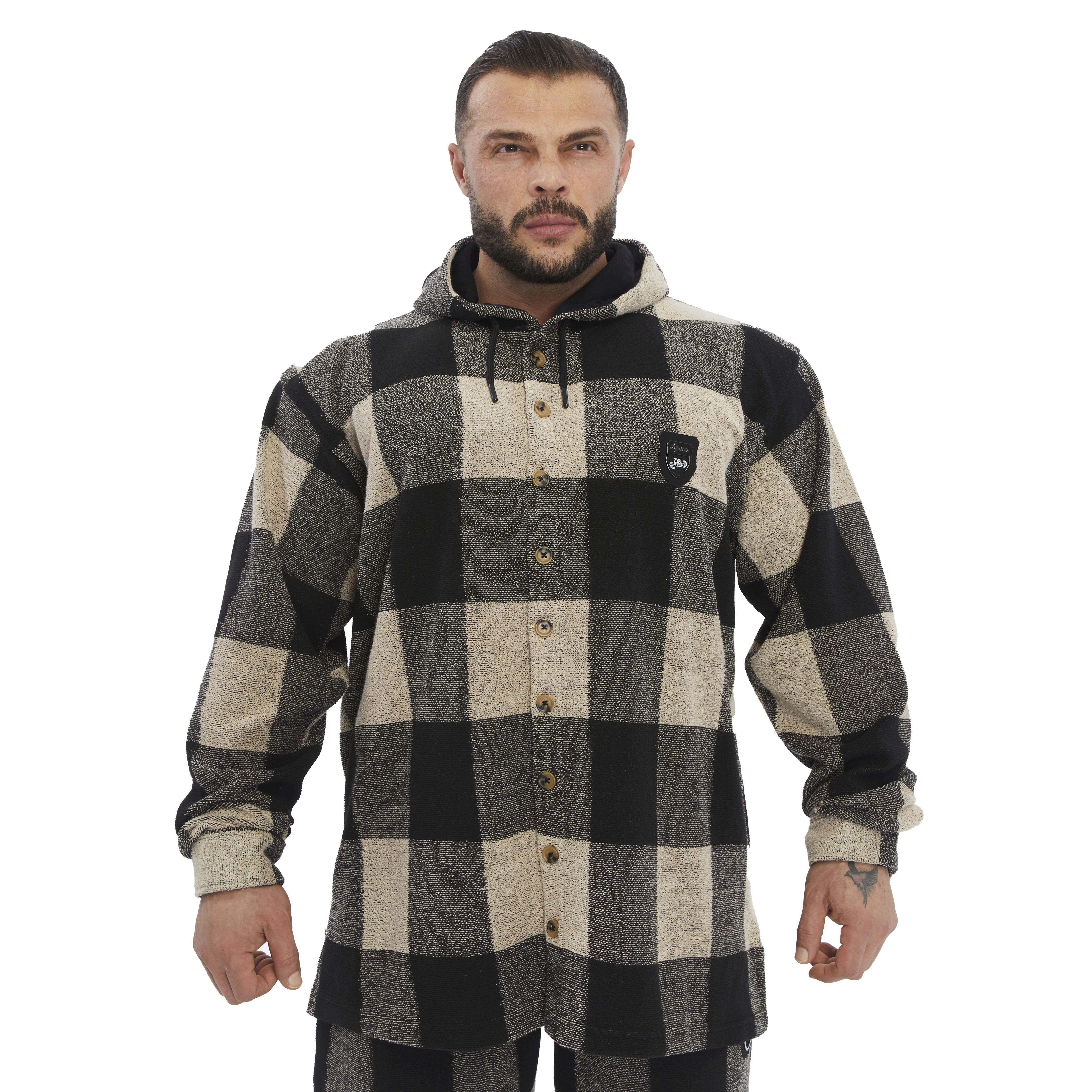 Kapşonlu Overshirt Geniş Kesim Kapşonlu Üst BGSM 5046