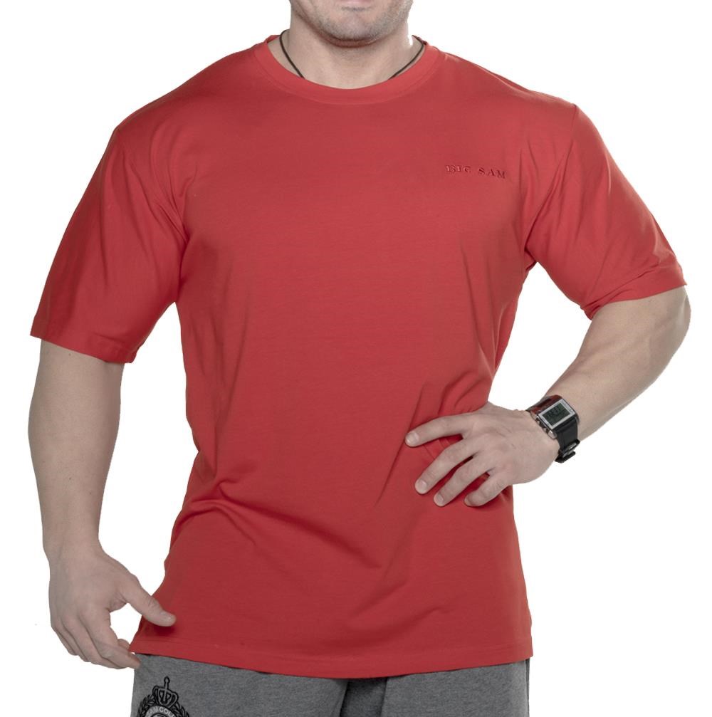 Kırmızı Pamuklu Basic Tişört Big Sam 2745