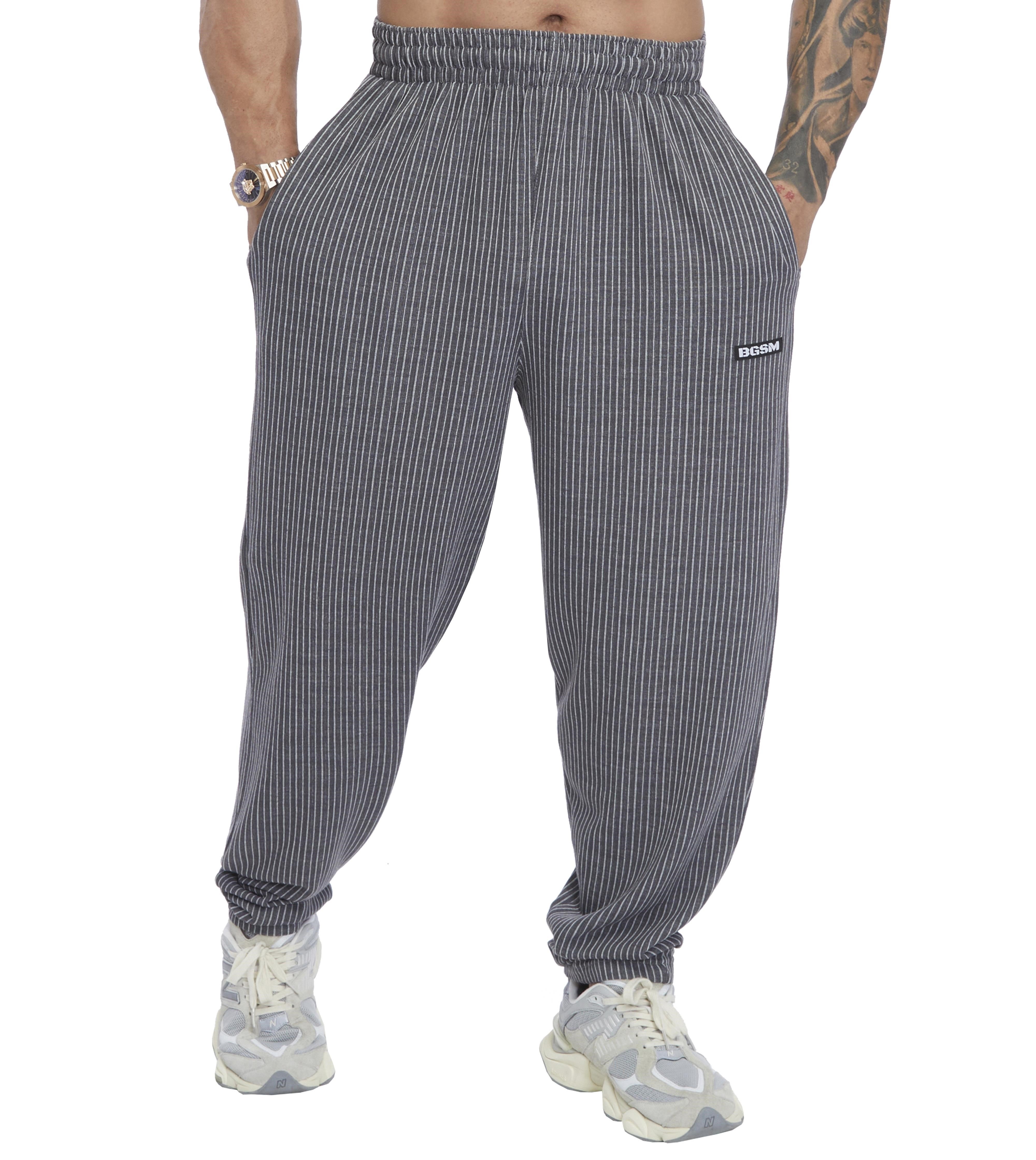 Loose Fit Çizgili Eşofman Altı Fitness Pantolon BGSM PNT1399