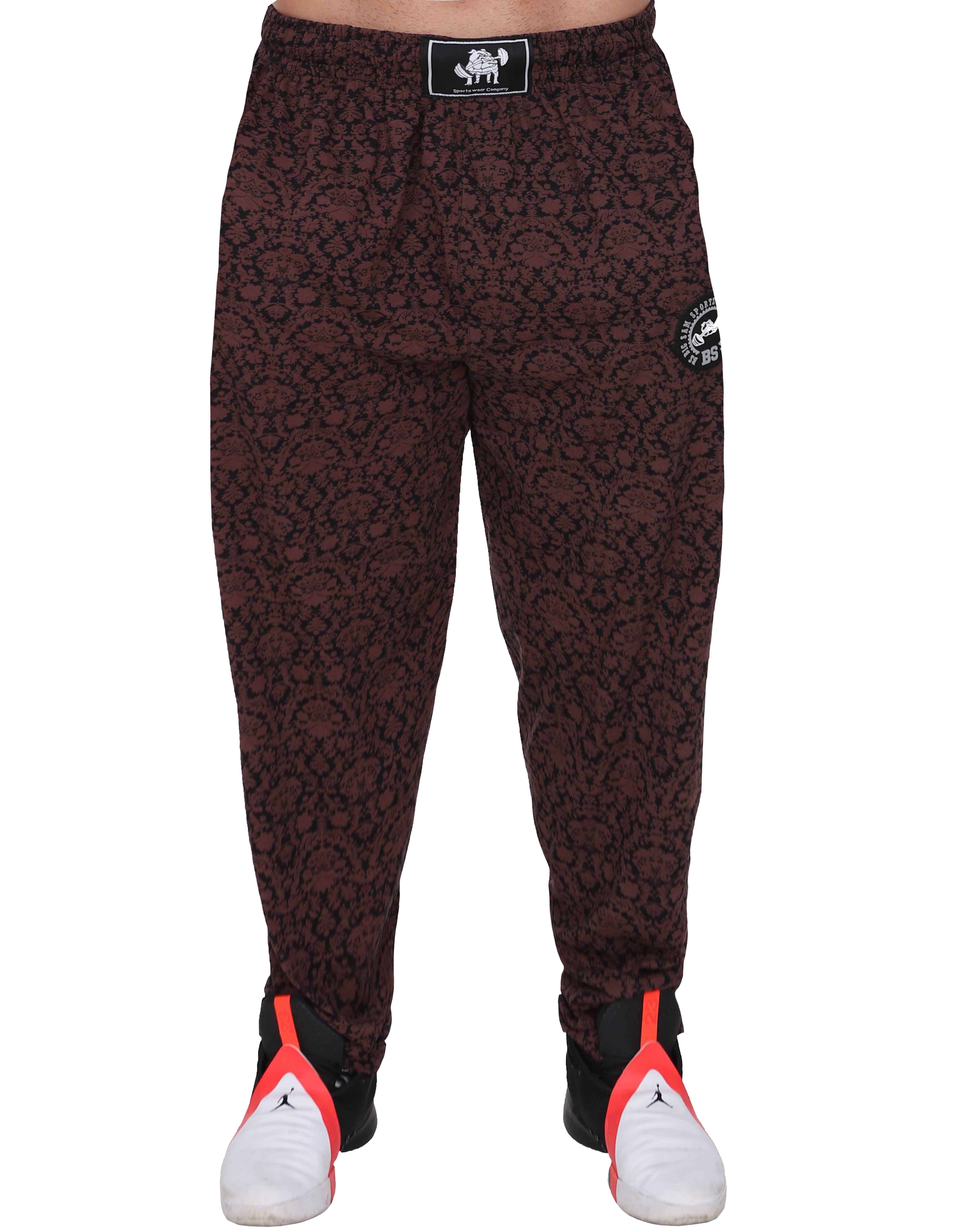 Loose Fit Etnik Desen Eşofman Altı Gym Pantolon Big Sam 1164