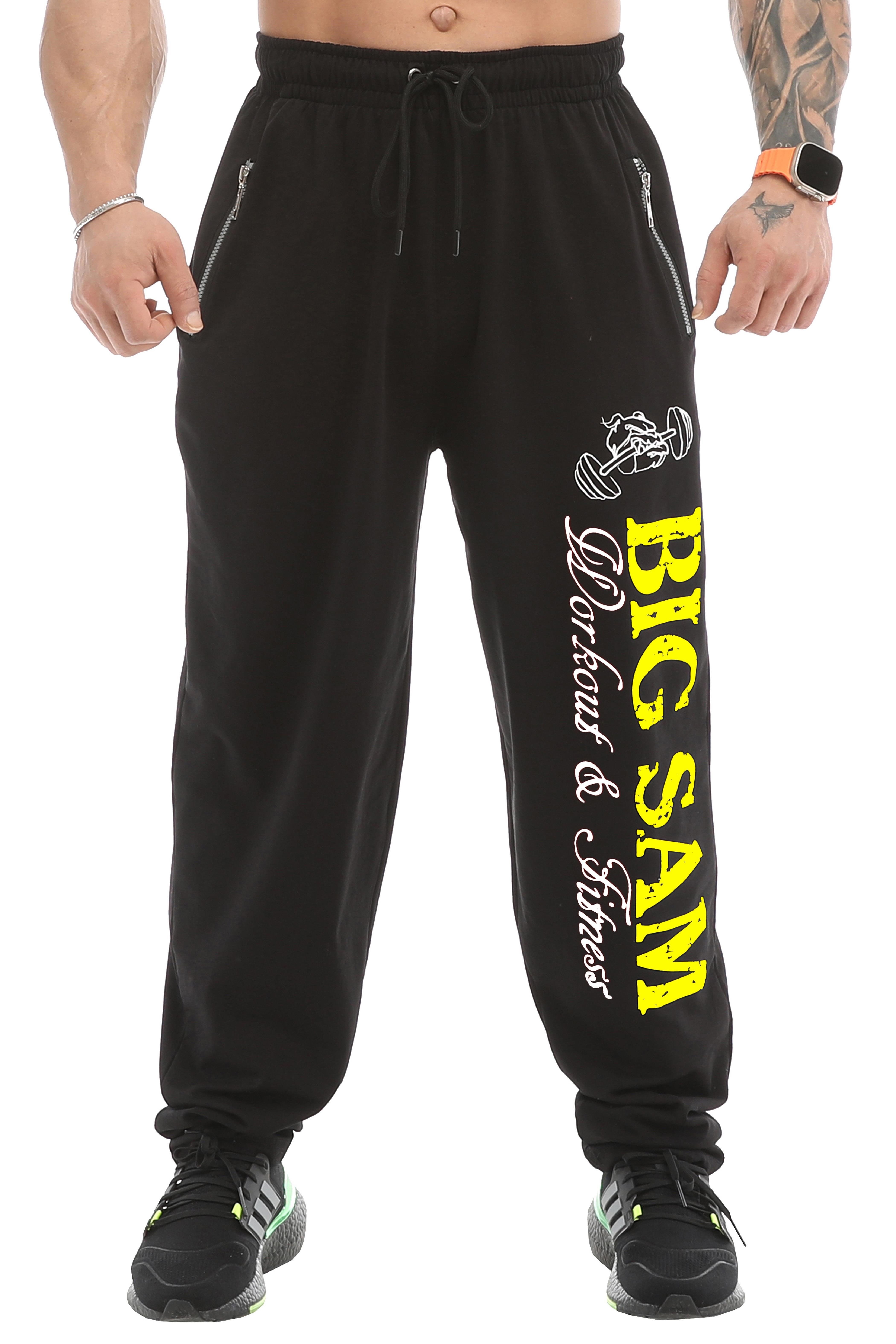 Loose Fit Fermuarlı Cepli Eşofman Altı Yazlık Spor Pantolon Big Sam 1092