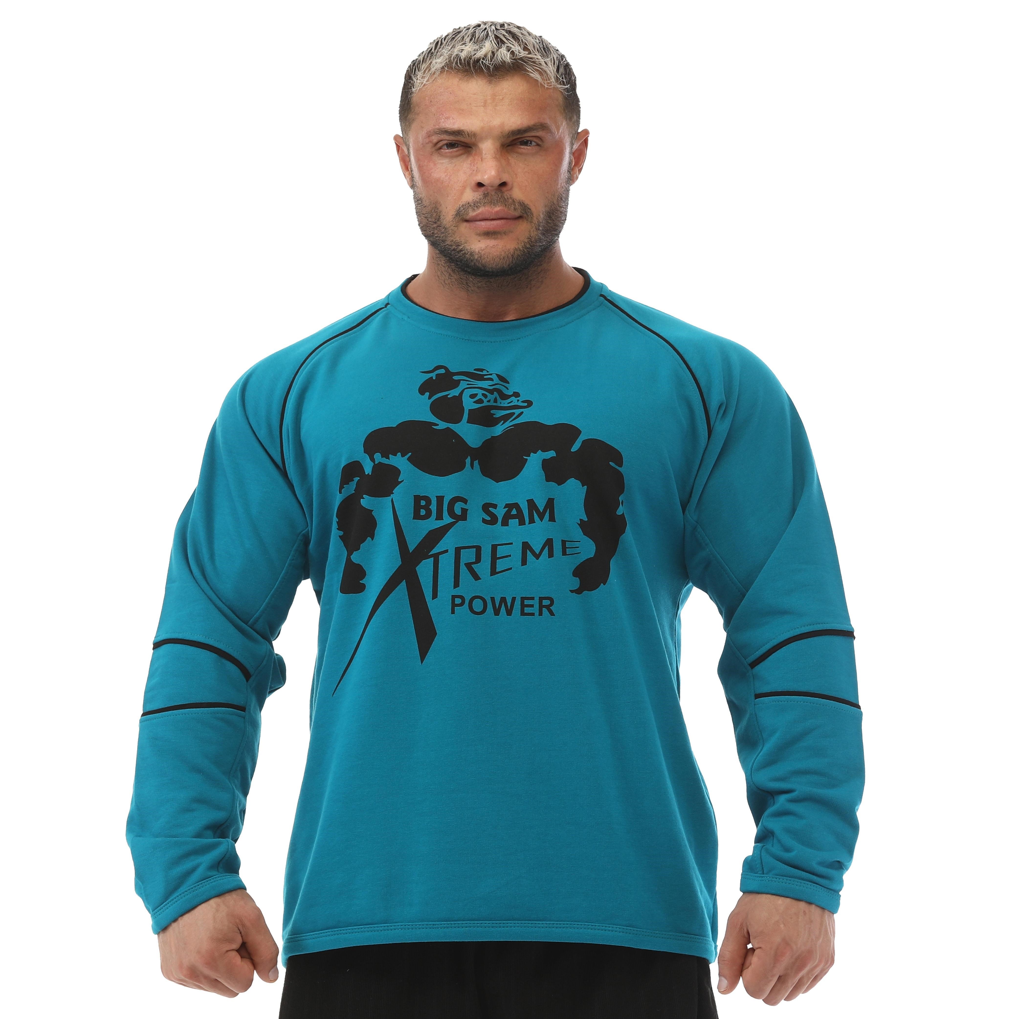 Mavi Kışlık Pamuklu Sweatshirt Big Sam 4670