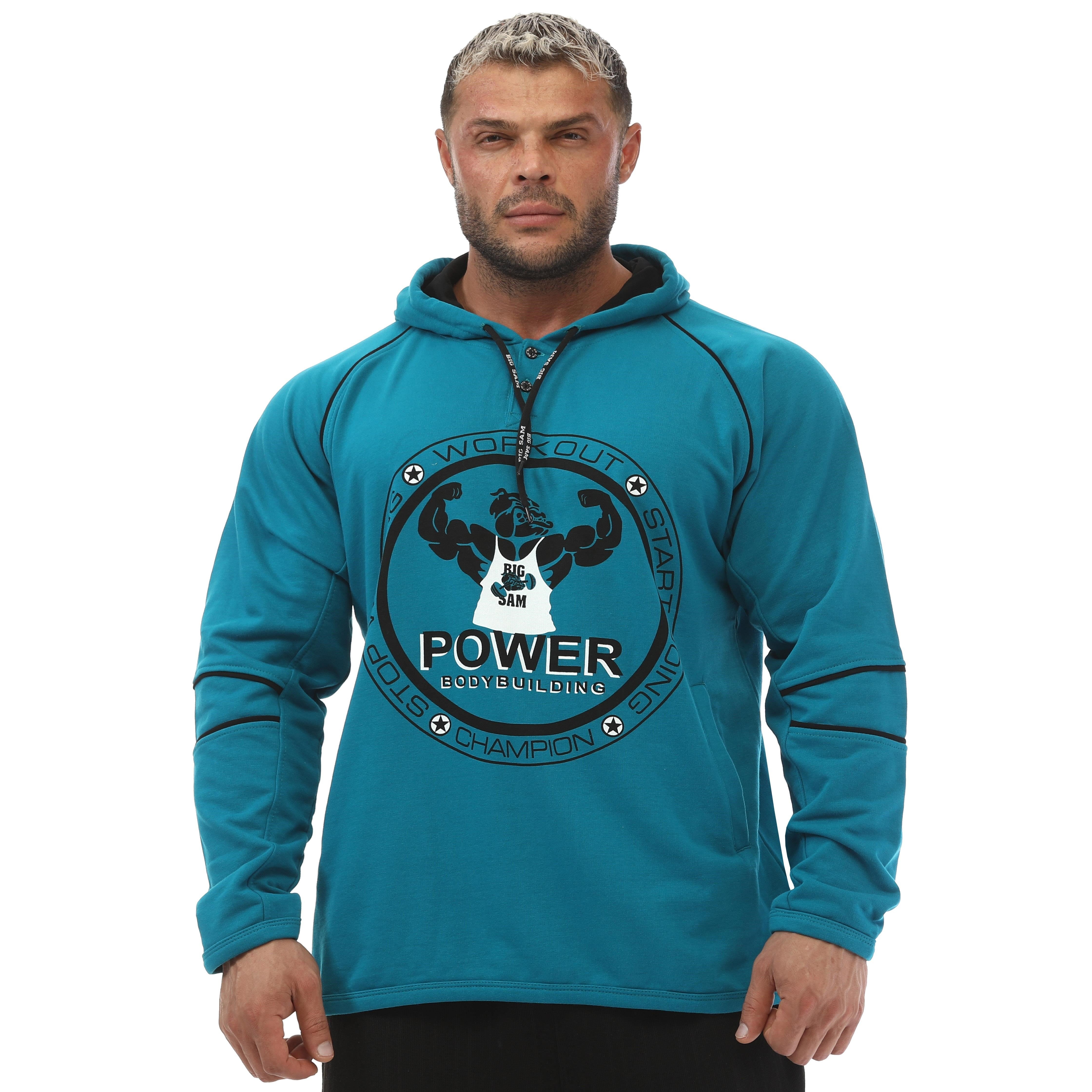 Mavi Pamuklu Kışlık Kapşonlu Big Sam 4669