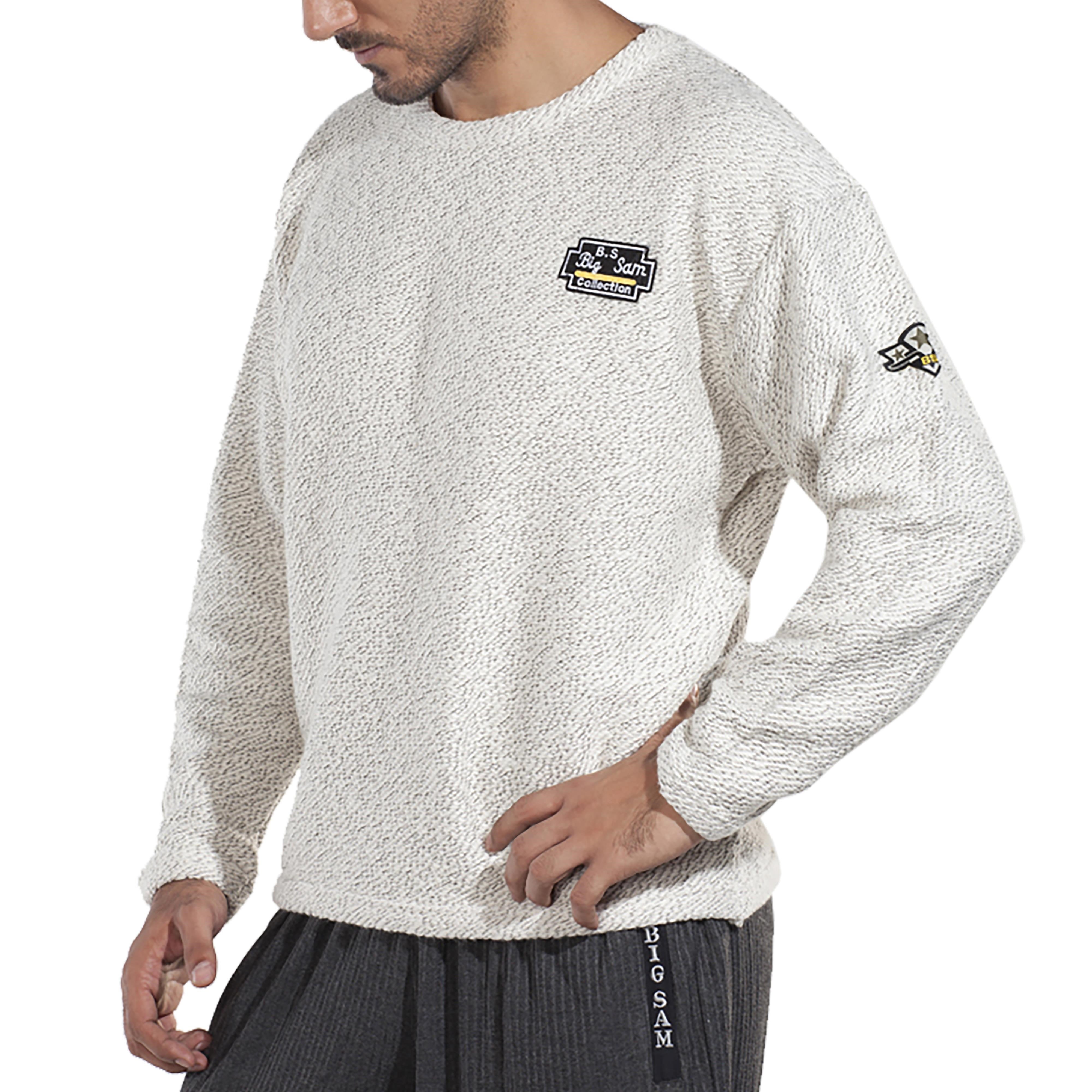 Örgü Yumuşak Dokulu Kışlık Sweatshirt Big Sam 4645