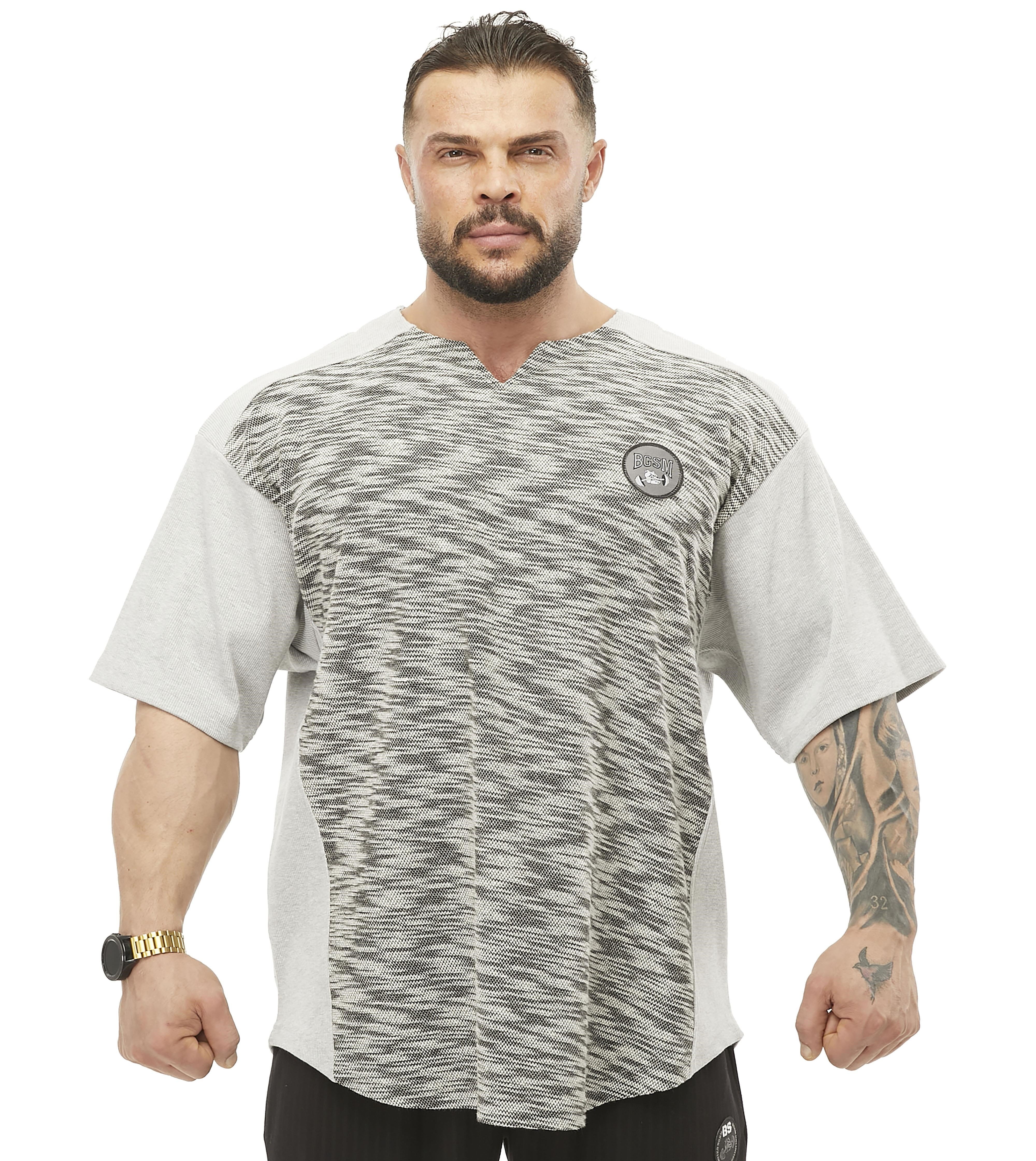 Oversize Antrenman T-shirt Parçalı Rag Top