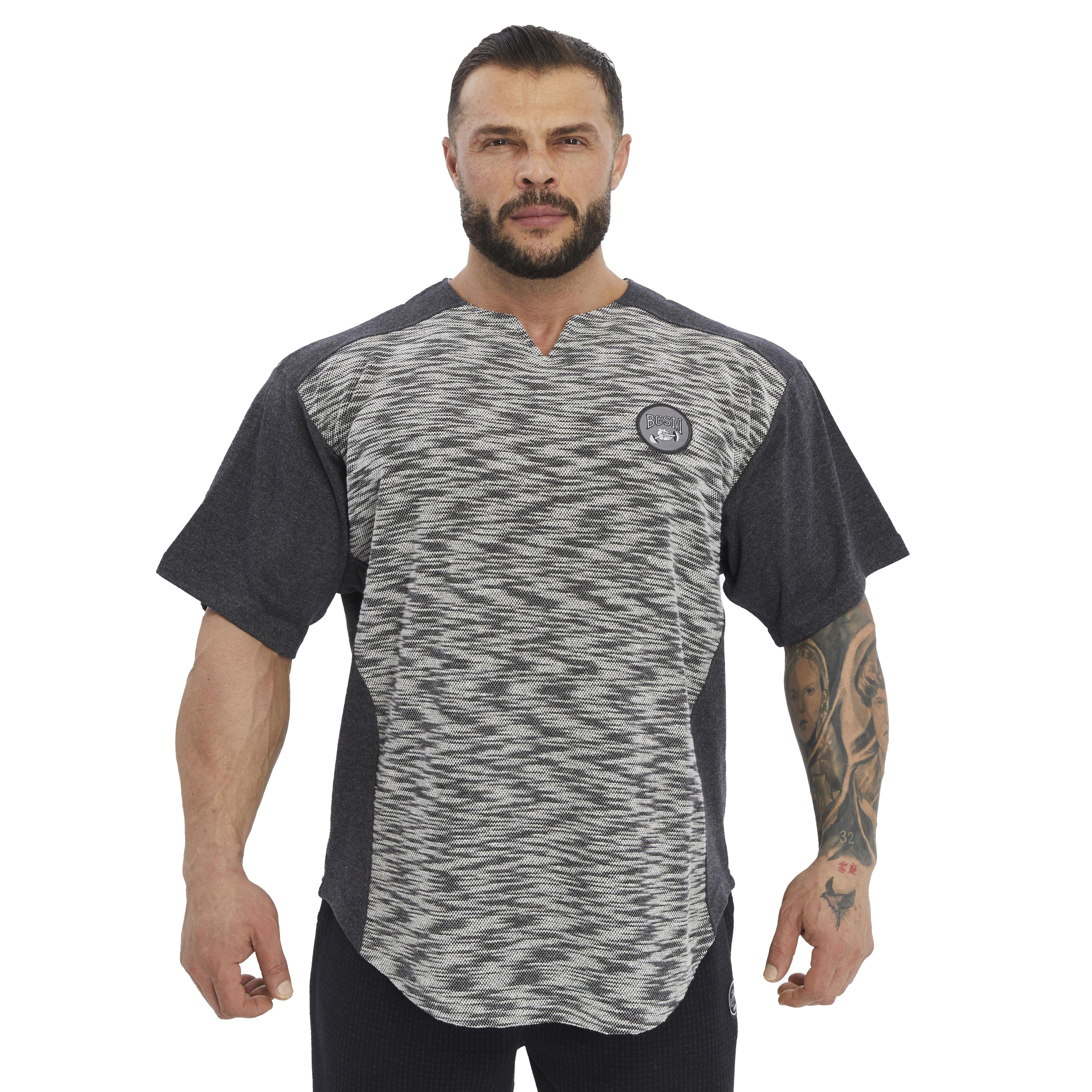 Oversize Antrenman T-shirt Parçalı Rag Top BGSM 3319