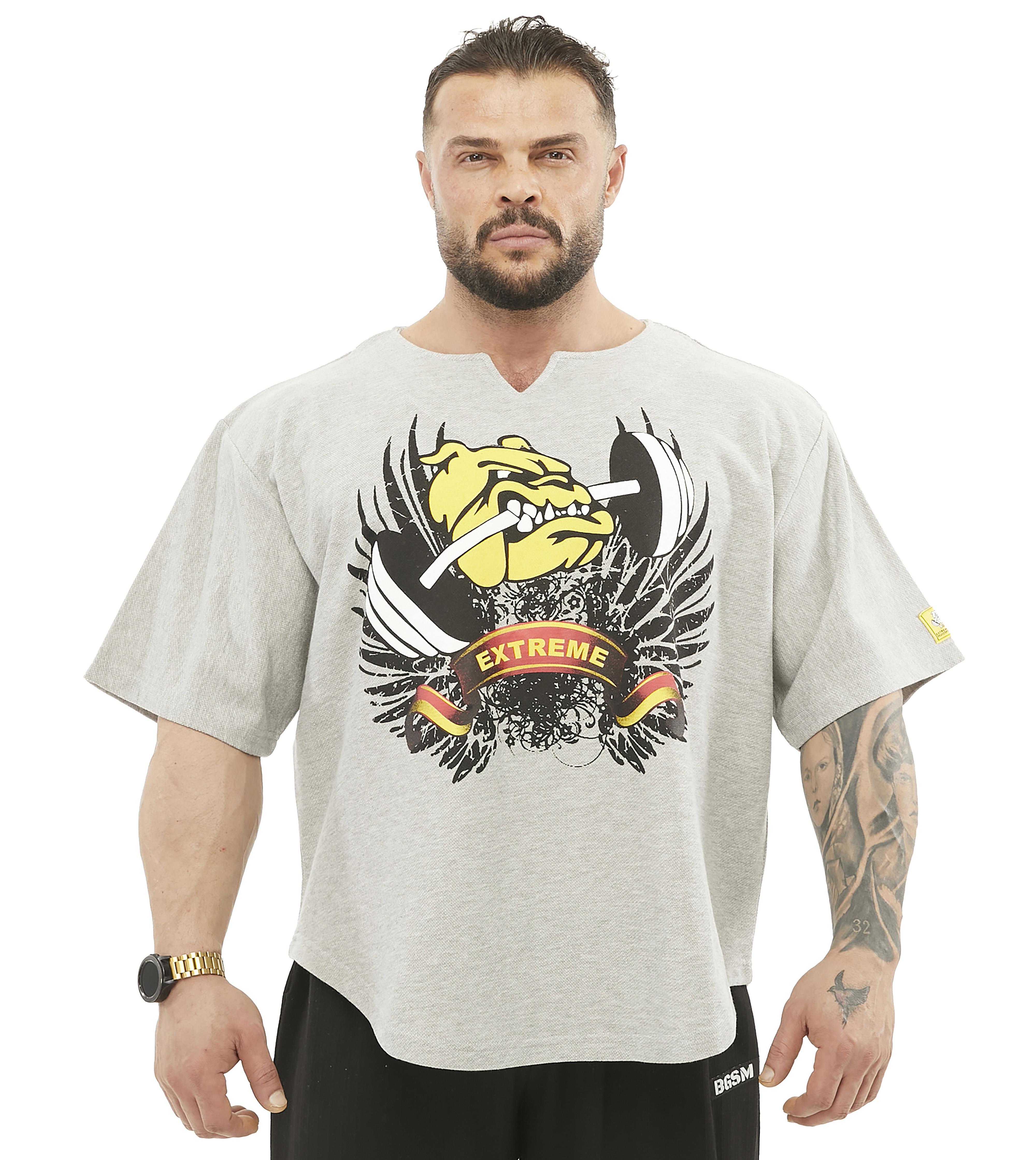 Oversize Antrenman Tişörtü Kalın Cardio Rag Top Big Sam 3208