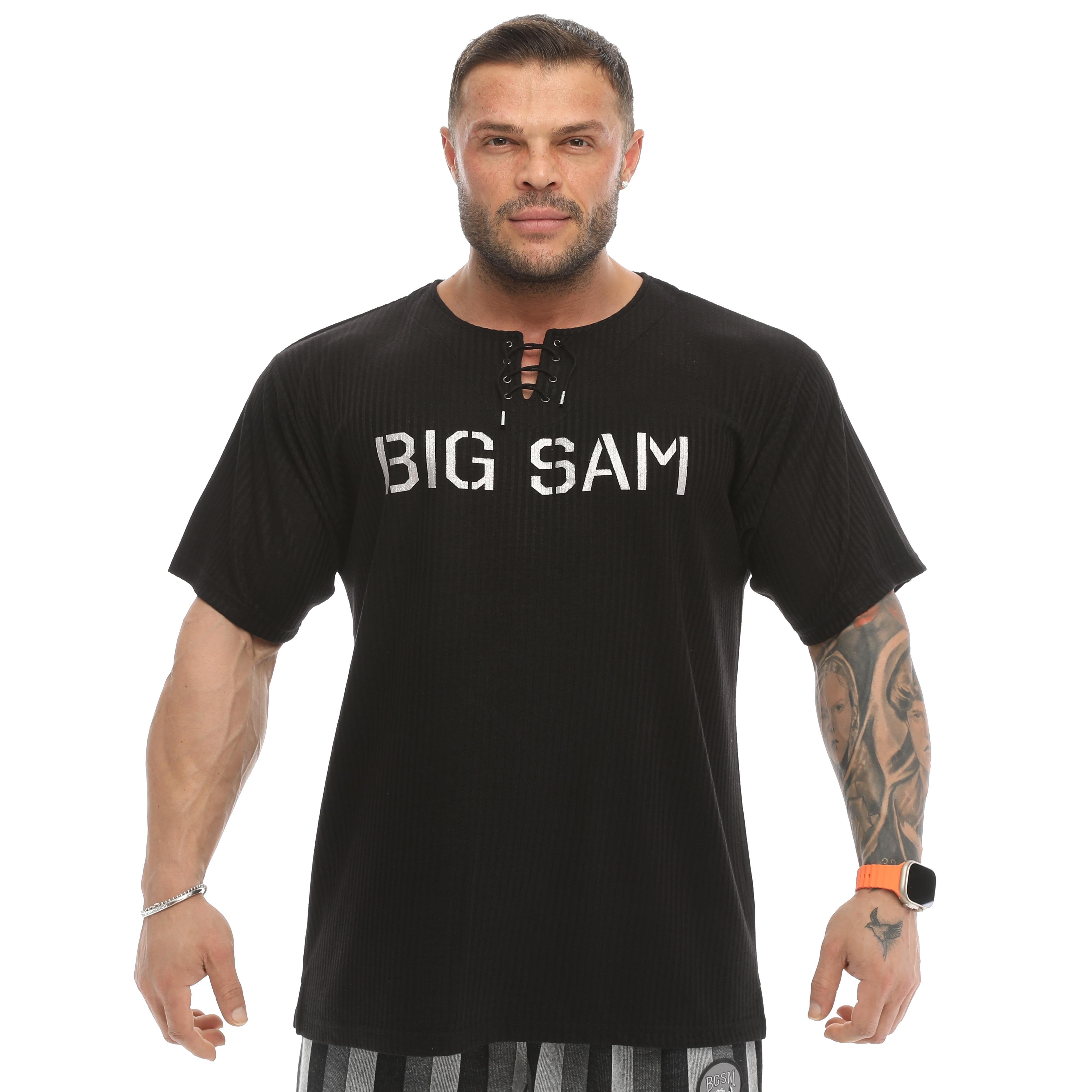 Oversize Bağcıklı Rag Top Spor T-shirt Big Sam 3333