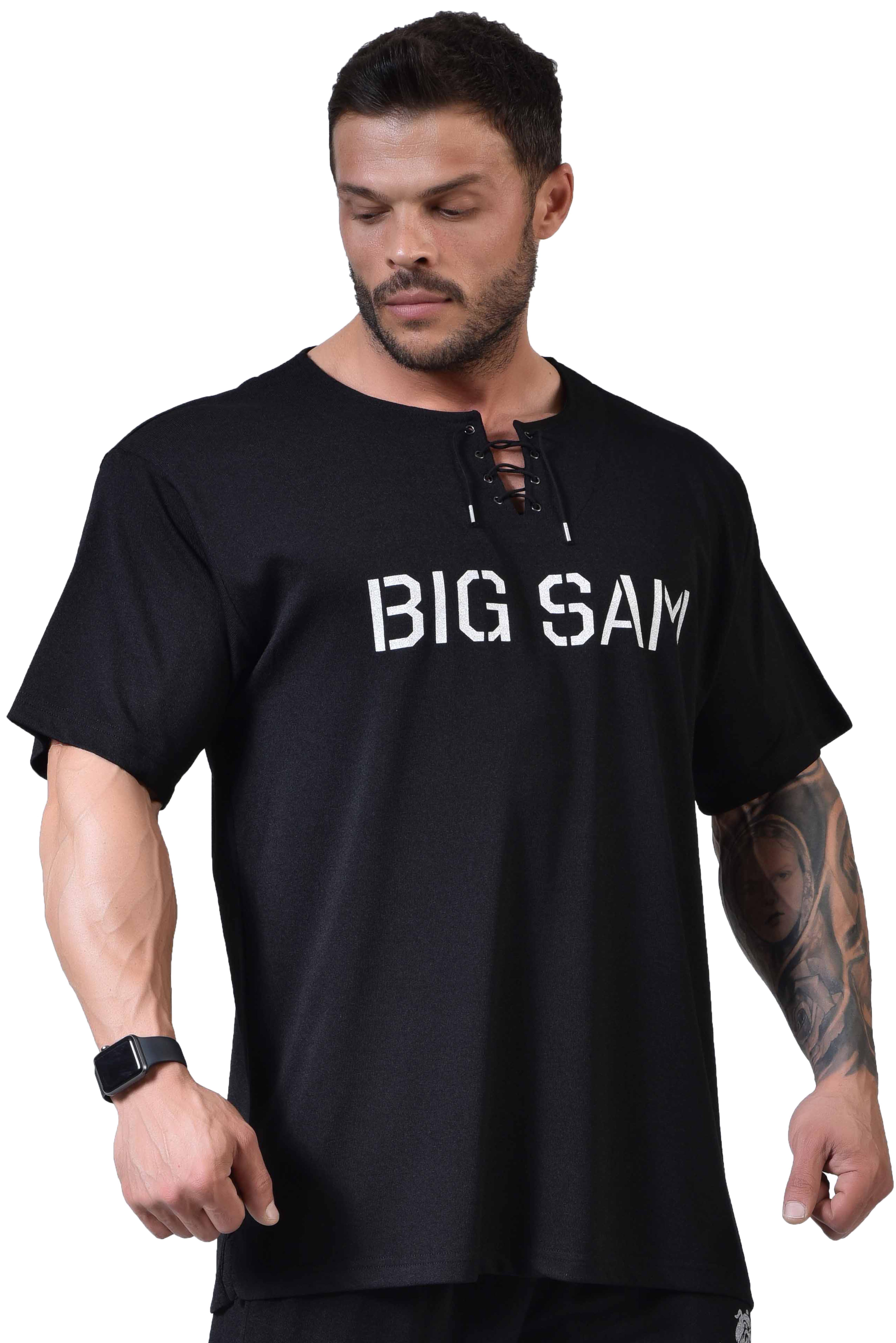 Oversize Bağcıklı Spor T-shirt Big Sam 3314