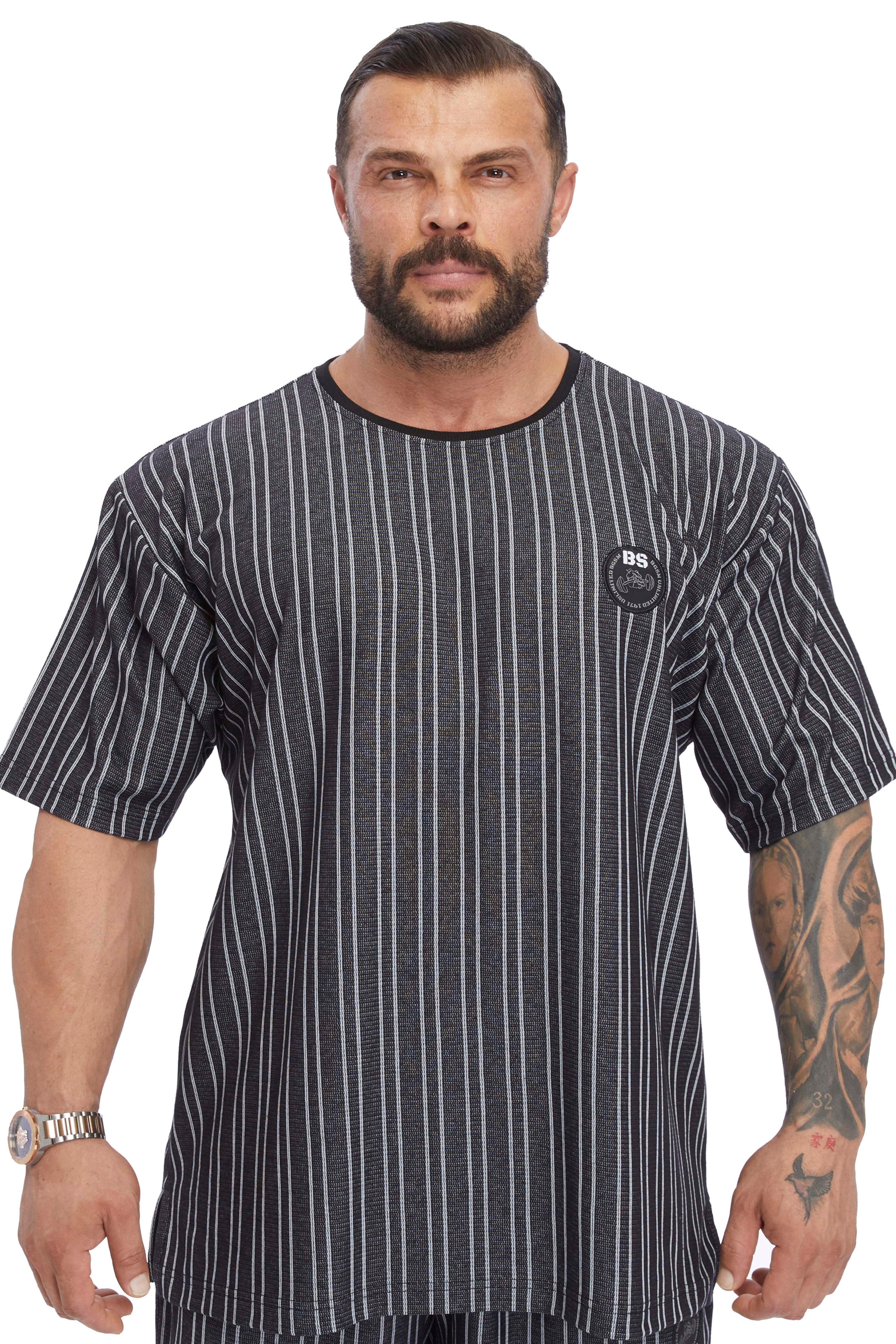 Oversize Bisiklet Yaka T-shirt BGSM 3367