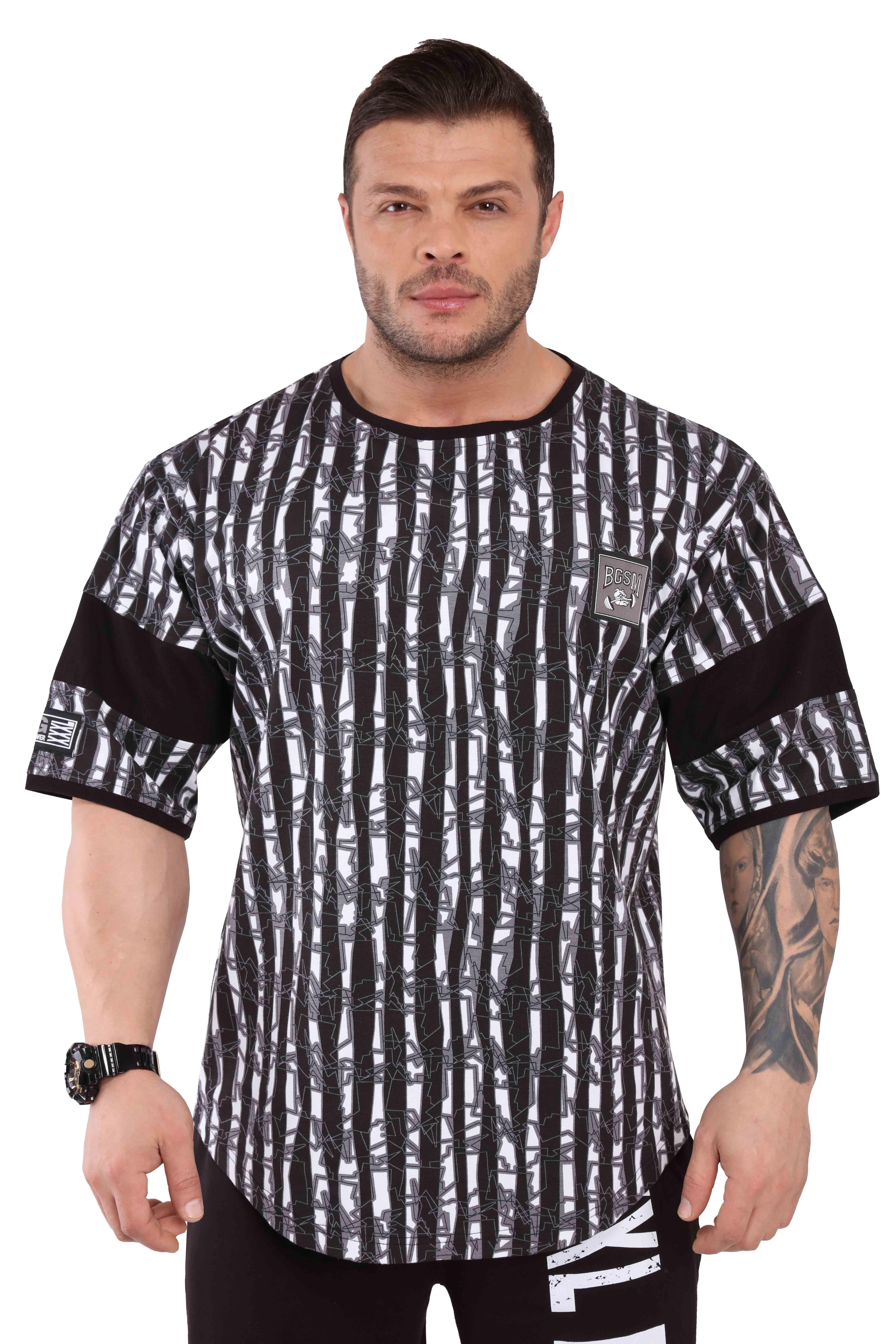 Oversize Bodybuilding Gym Rag Top T-shirt Big Sam 3291