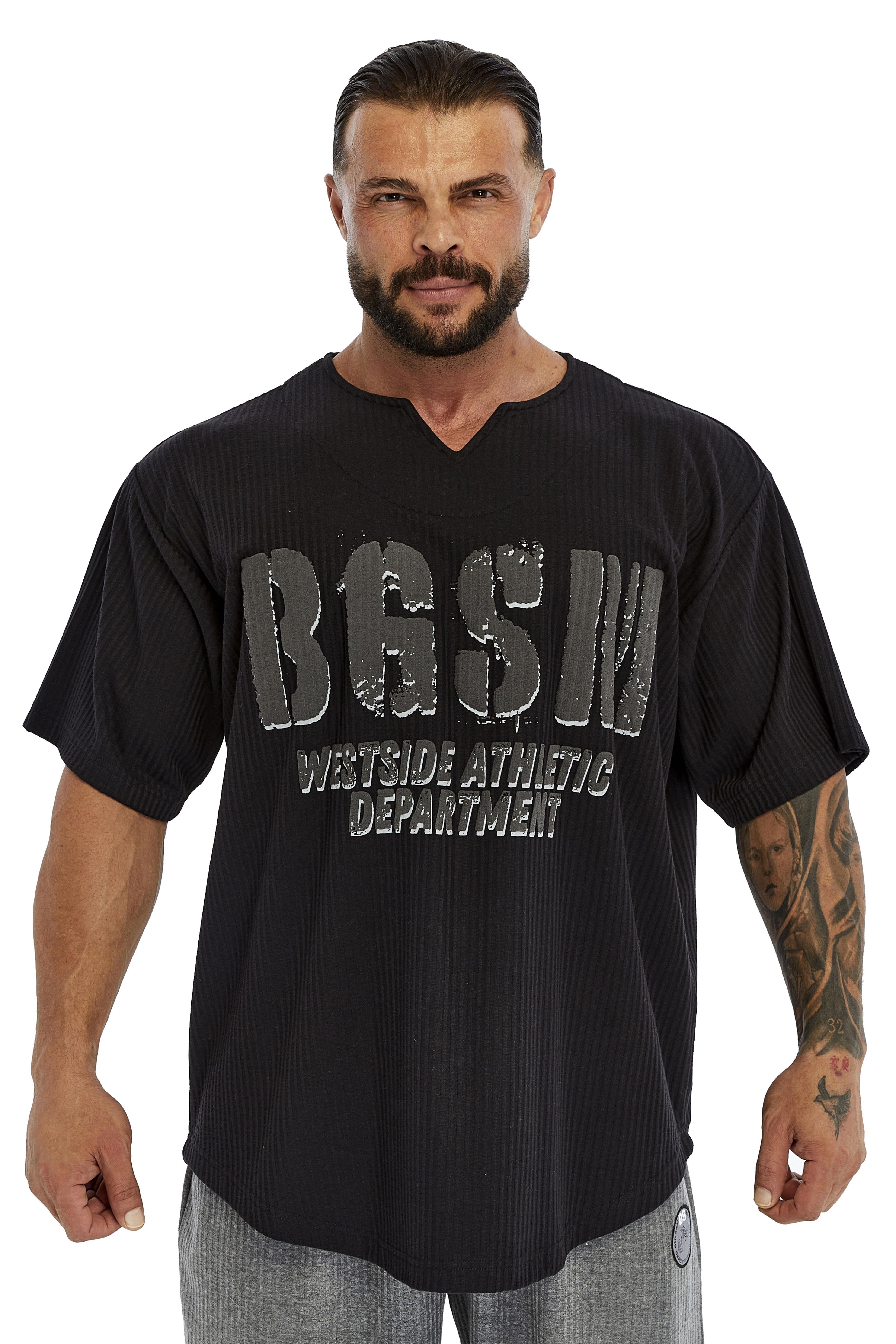 Oversize Dokulu Pamuk T-shirt BGSM 3383