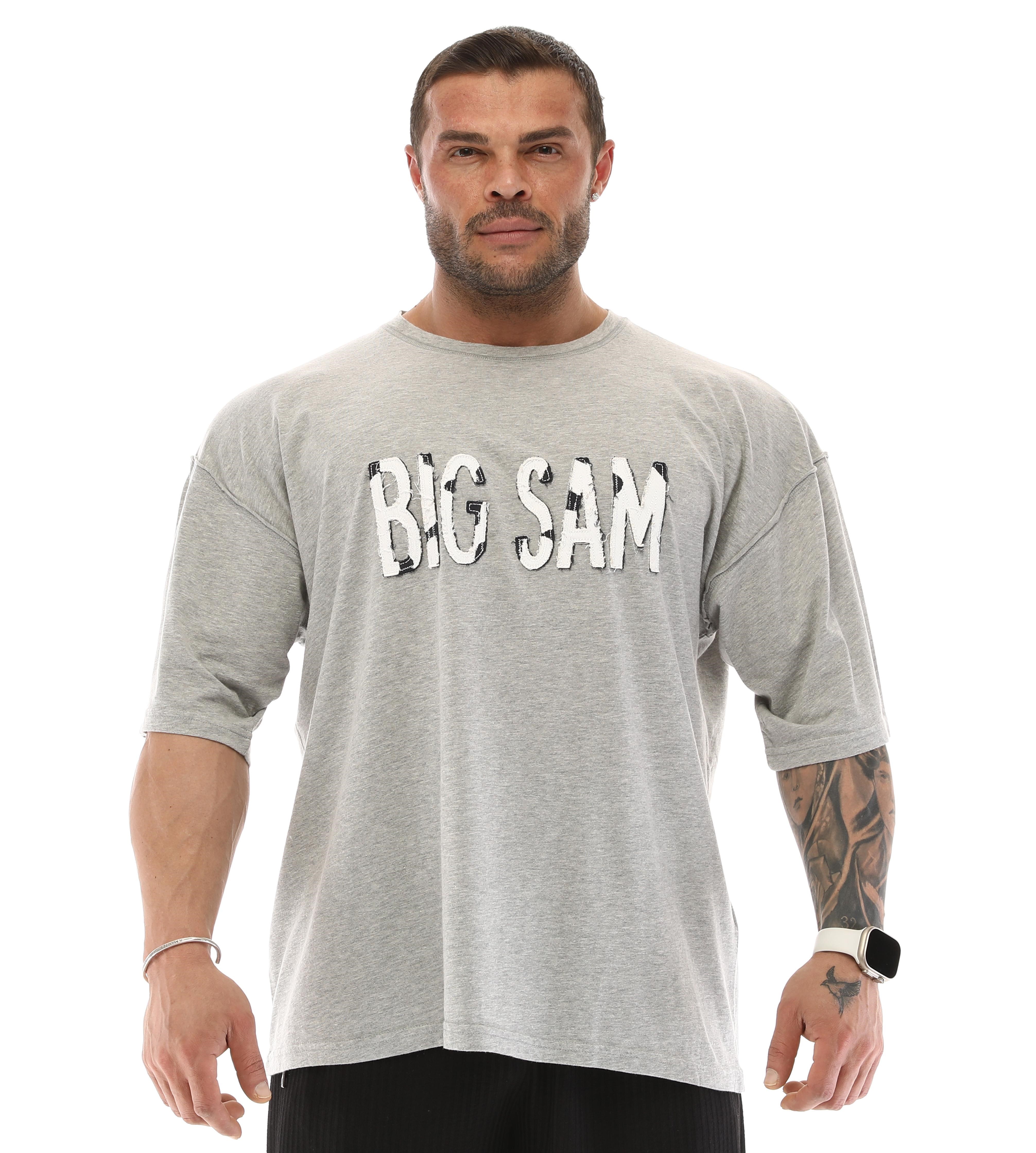 Oversize Gri Melanj T-shirt Big Sam 2614