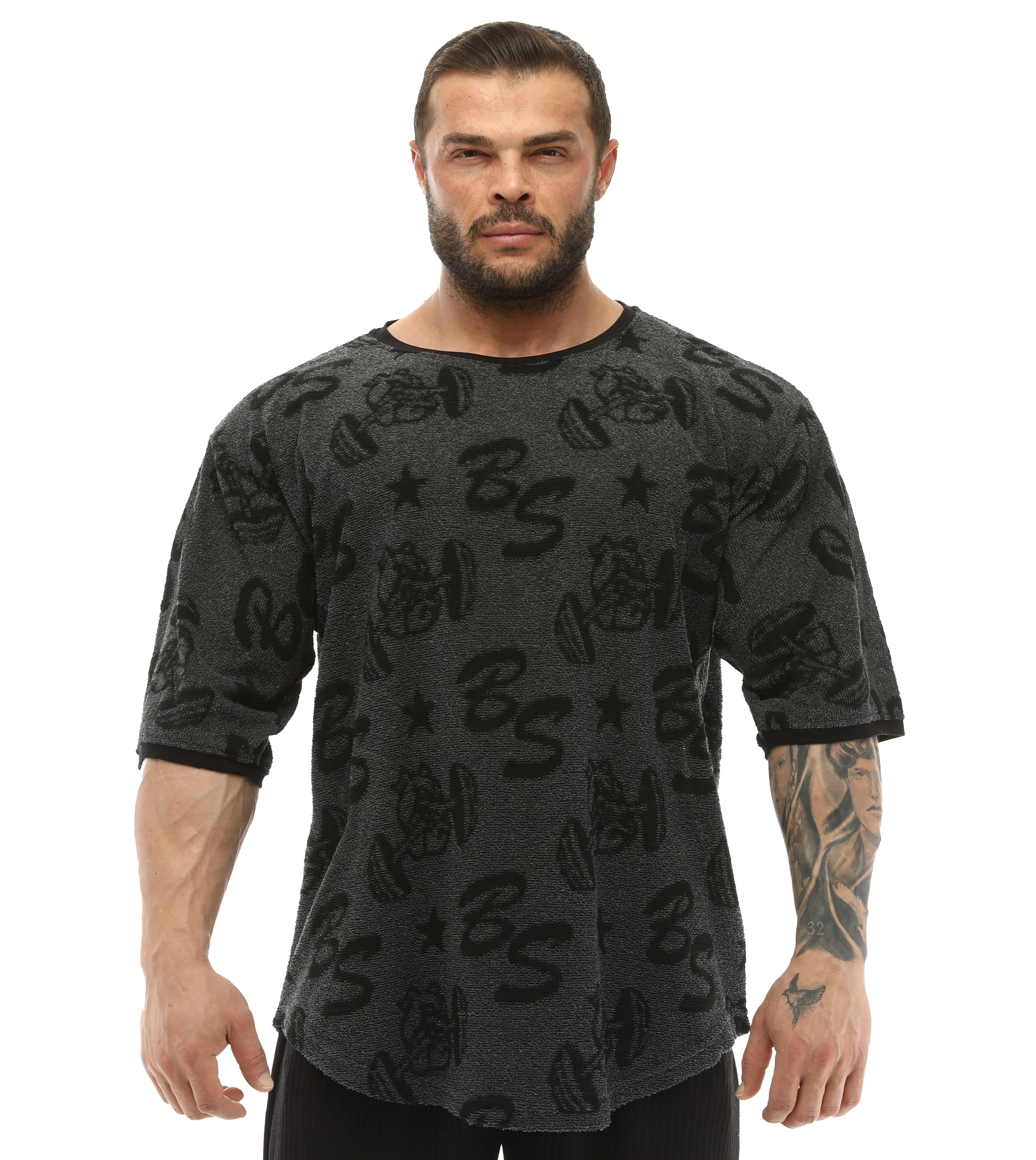 Oversize Havlu Fitness Antrenman T-shirt Big Sam 3318