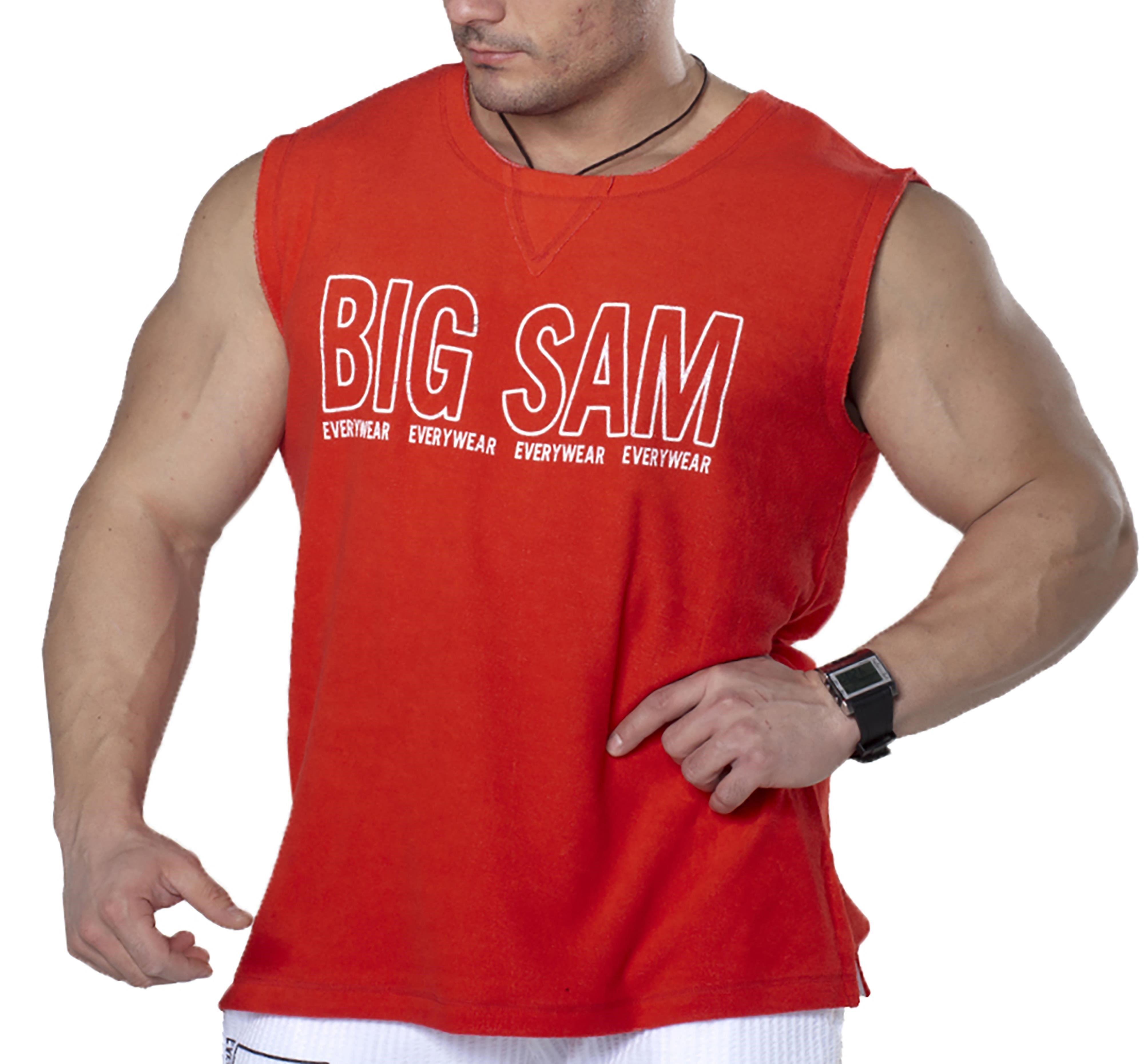 Oversize Kolsuz Havlu Antrenman Tişörtü Big Sam 2108