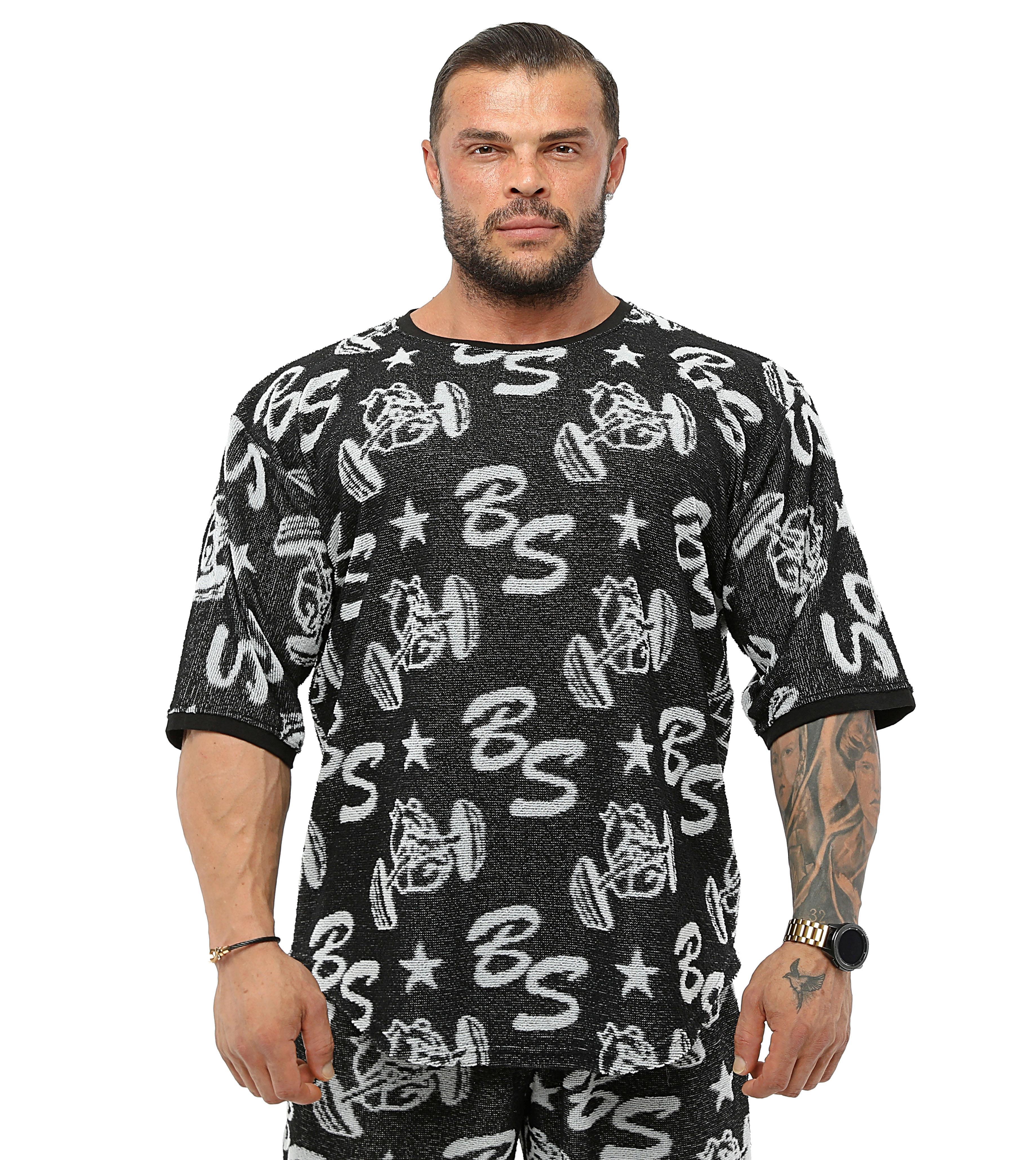 Oversize Logolu Havlu T-shirt Antrenman Üstü BGSM 3316