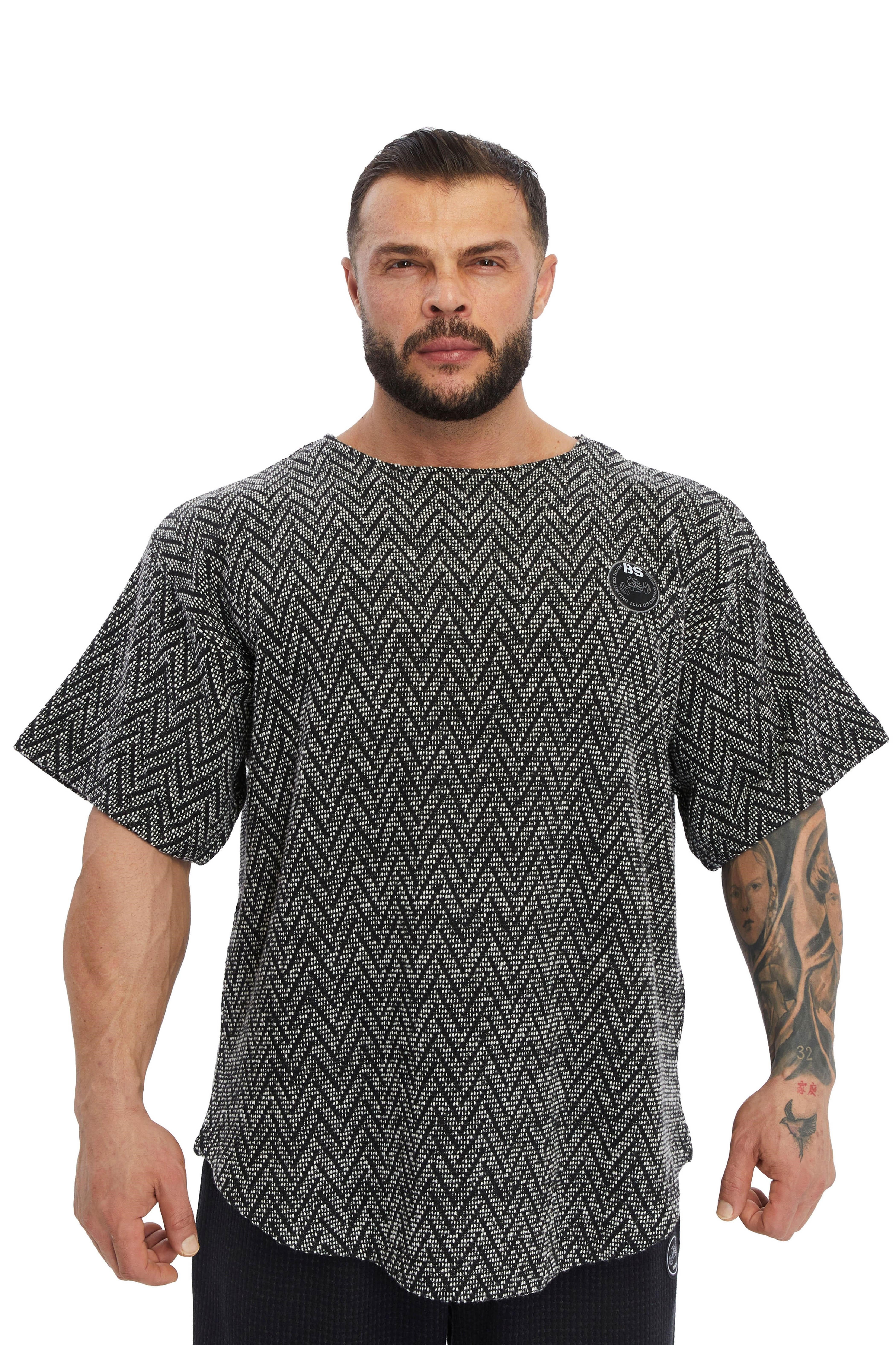 Oversize Örgü Dokulu Yumuşak Kumaş Rag Top T-shirt 3359