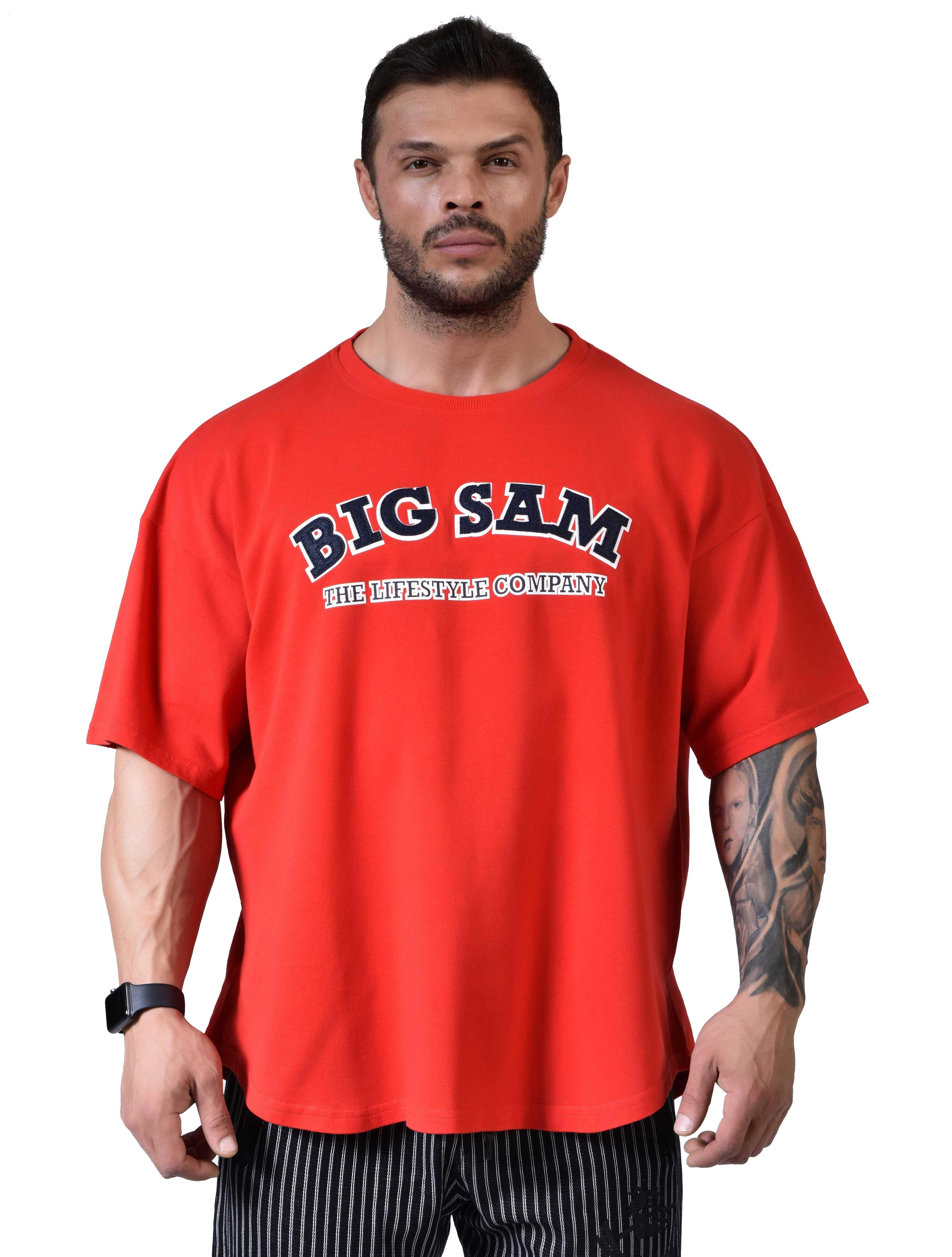 Pamuklu Rahat Kesim Tişört Big Sam 3112