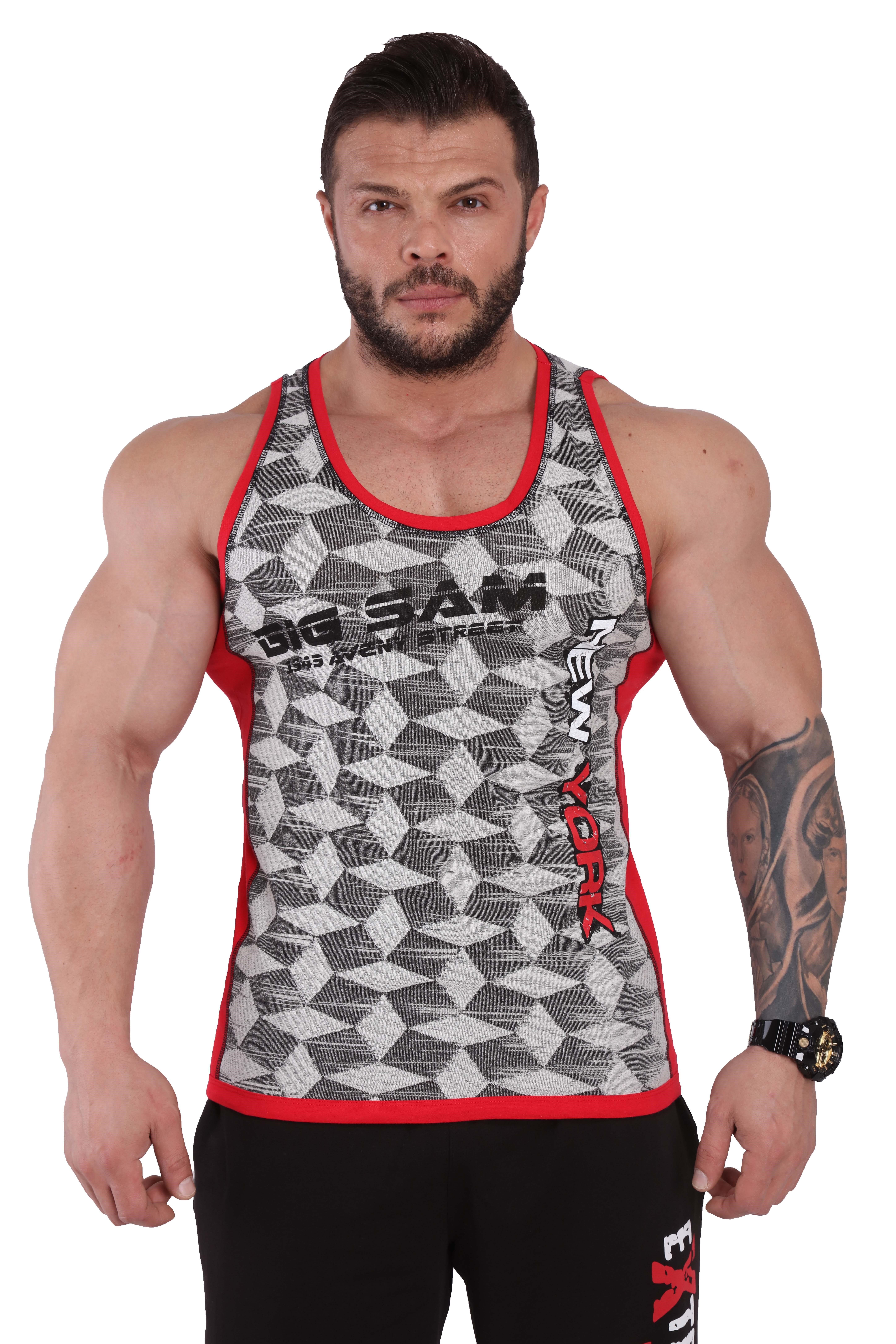 Parçalı Sporcu Atlet Kolsuz T-shirt Big Sam 2251