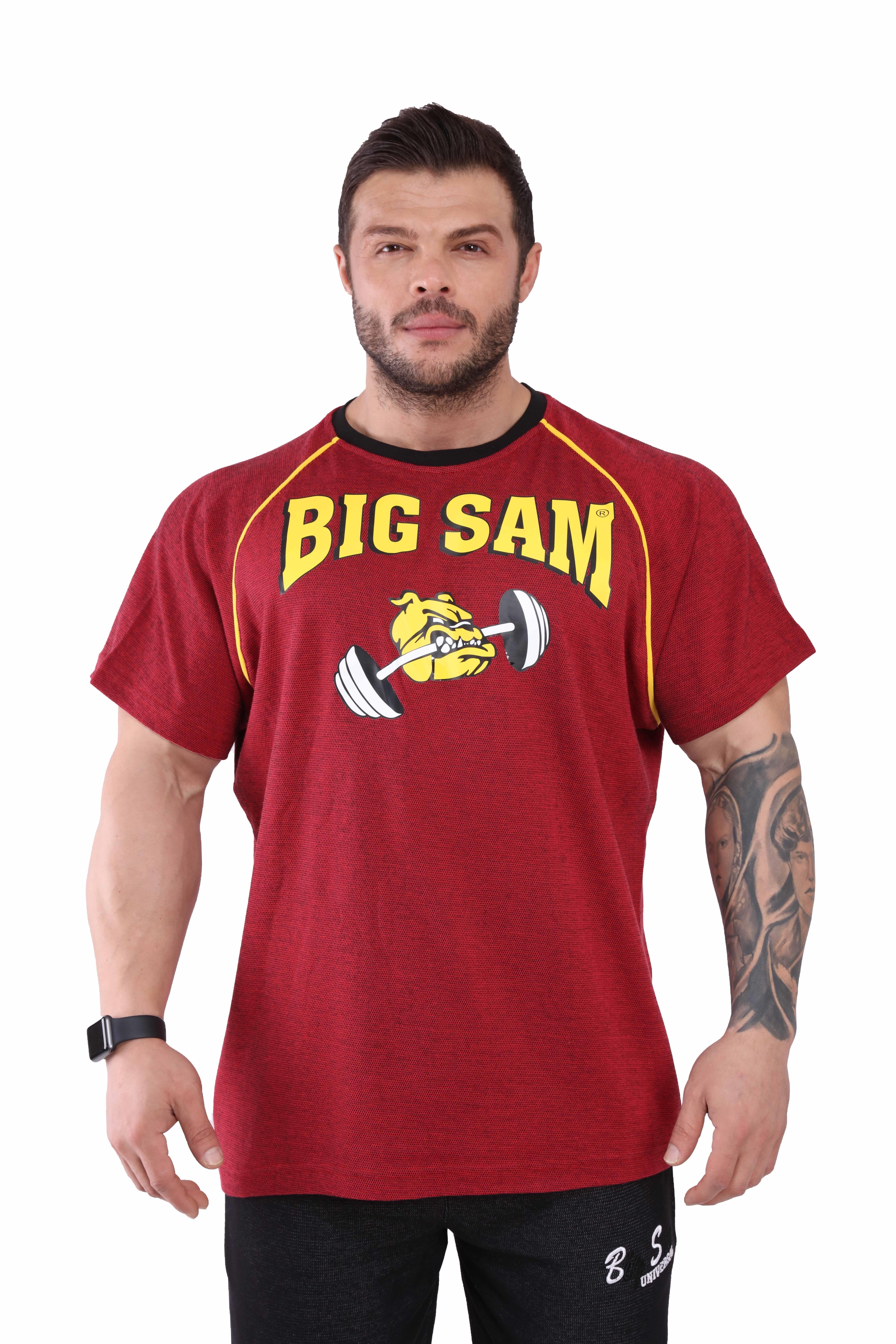 Reglan Kol Gym Antrenman T-shirt Big Sam 3076