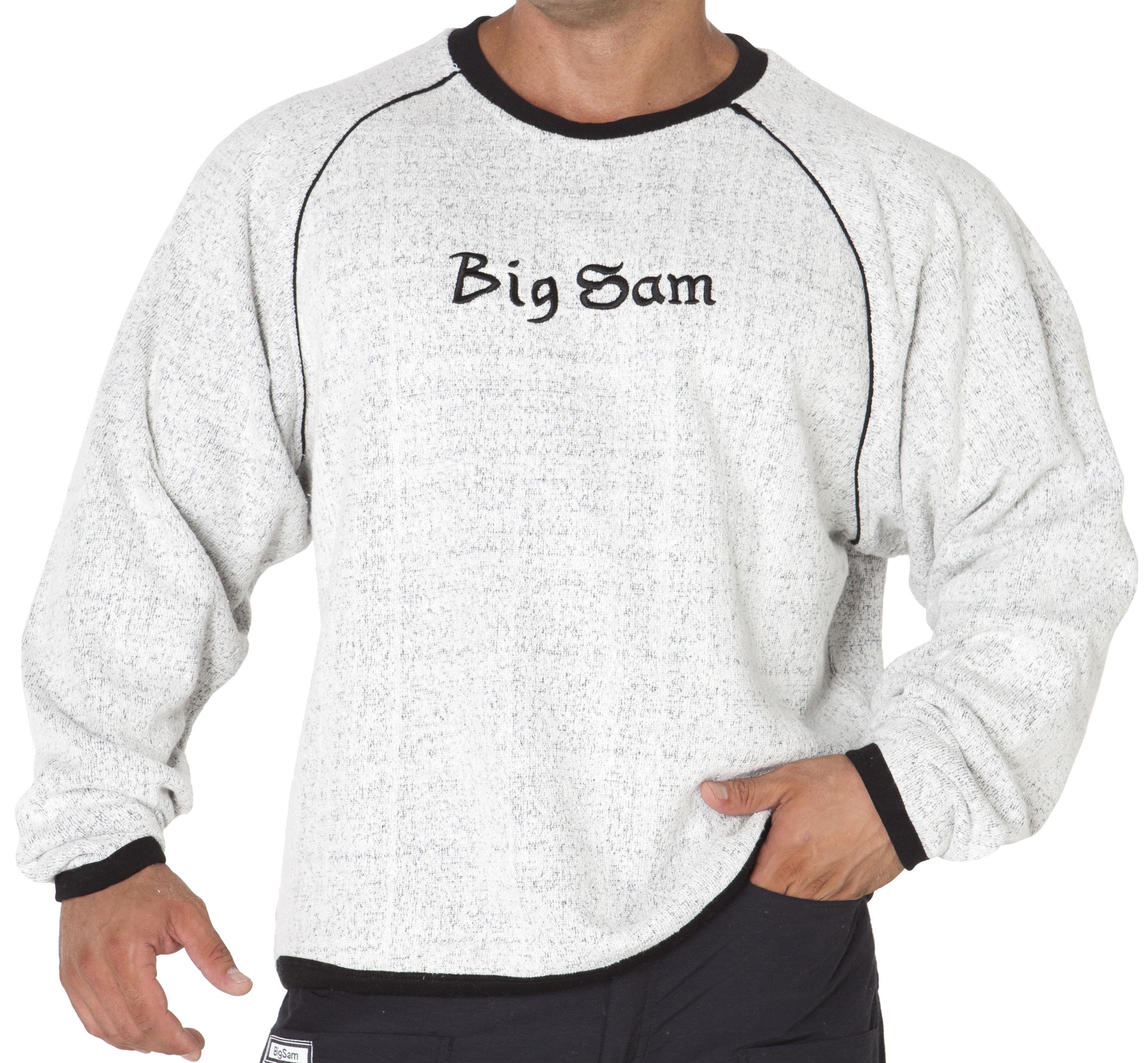 Reglan Kol Pamuklu Sweatshirt Big Sam 4553