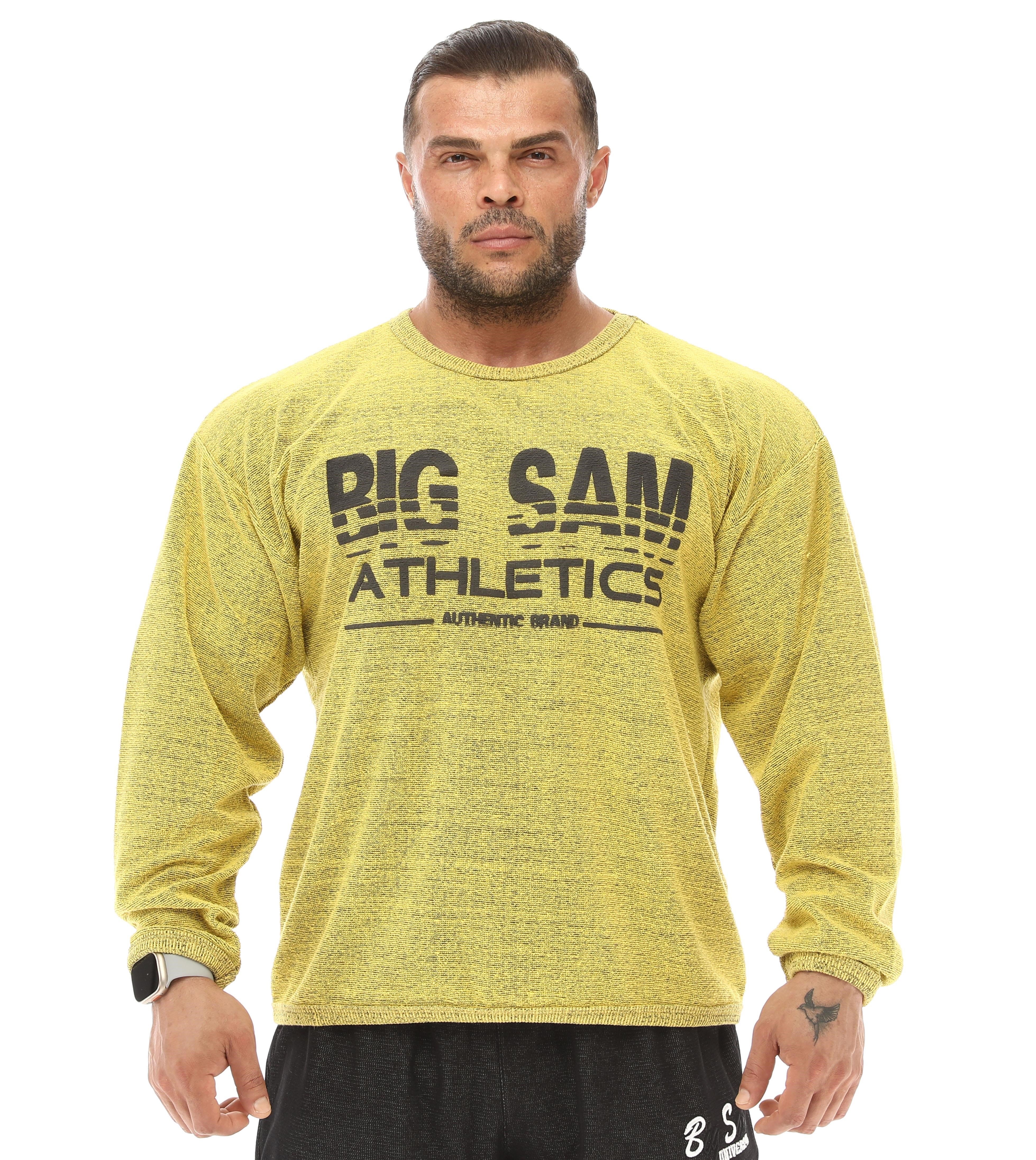 Sarı Havlu Kışlık Sweater Big Sam 4693