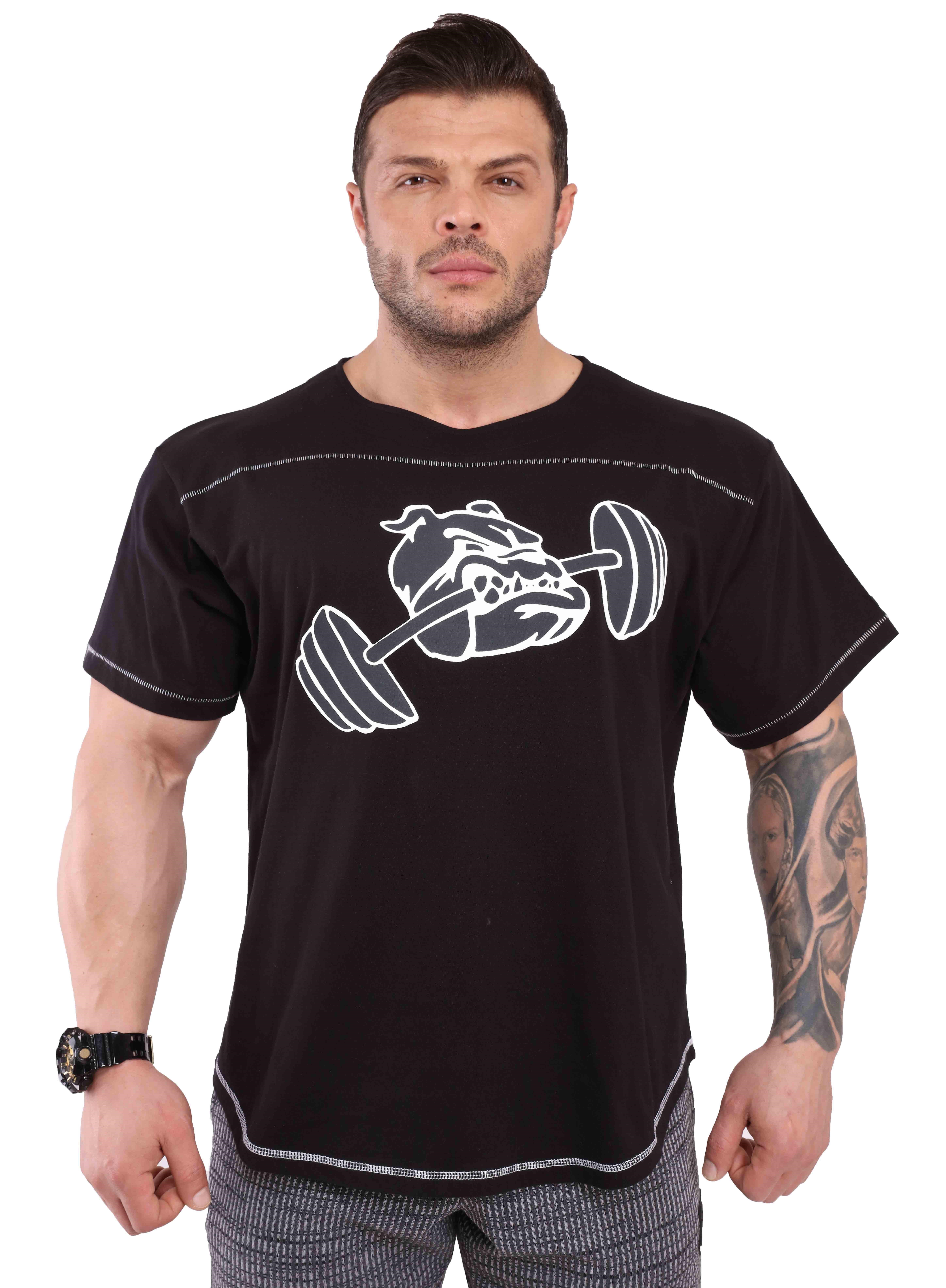 Siyah Fitness Tişört Big Sam 3206