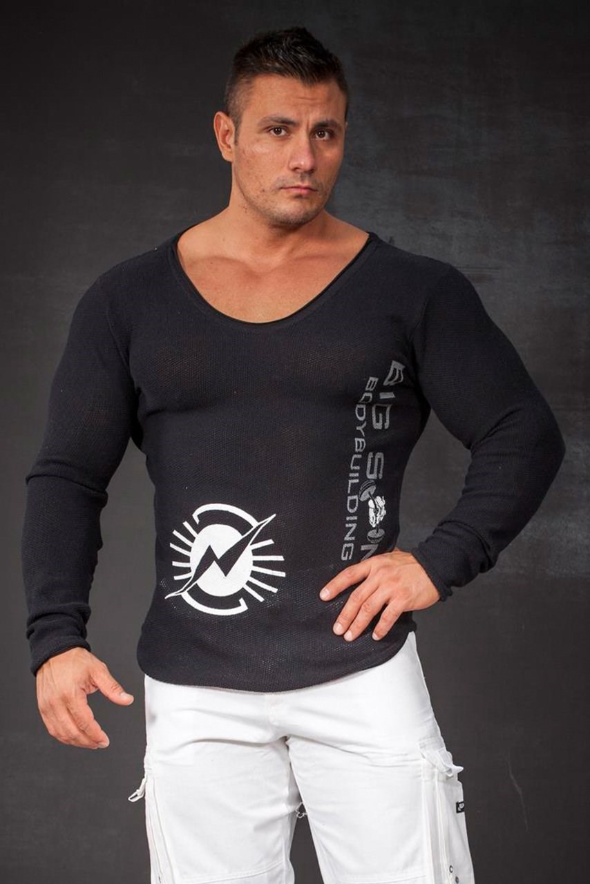 Slim Fit İnce Triko Sweatshirt Big Sam 4647