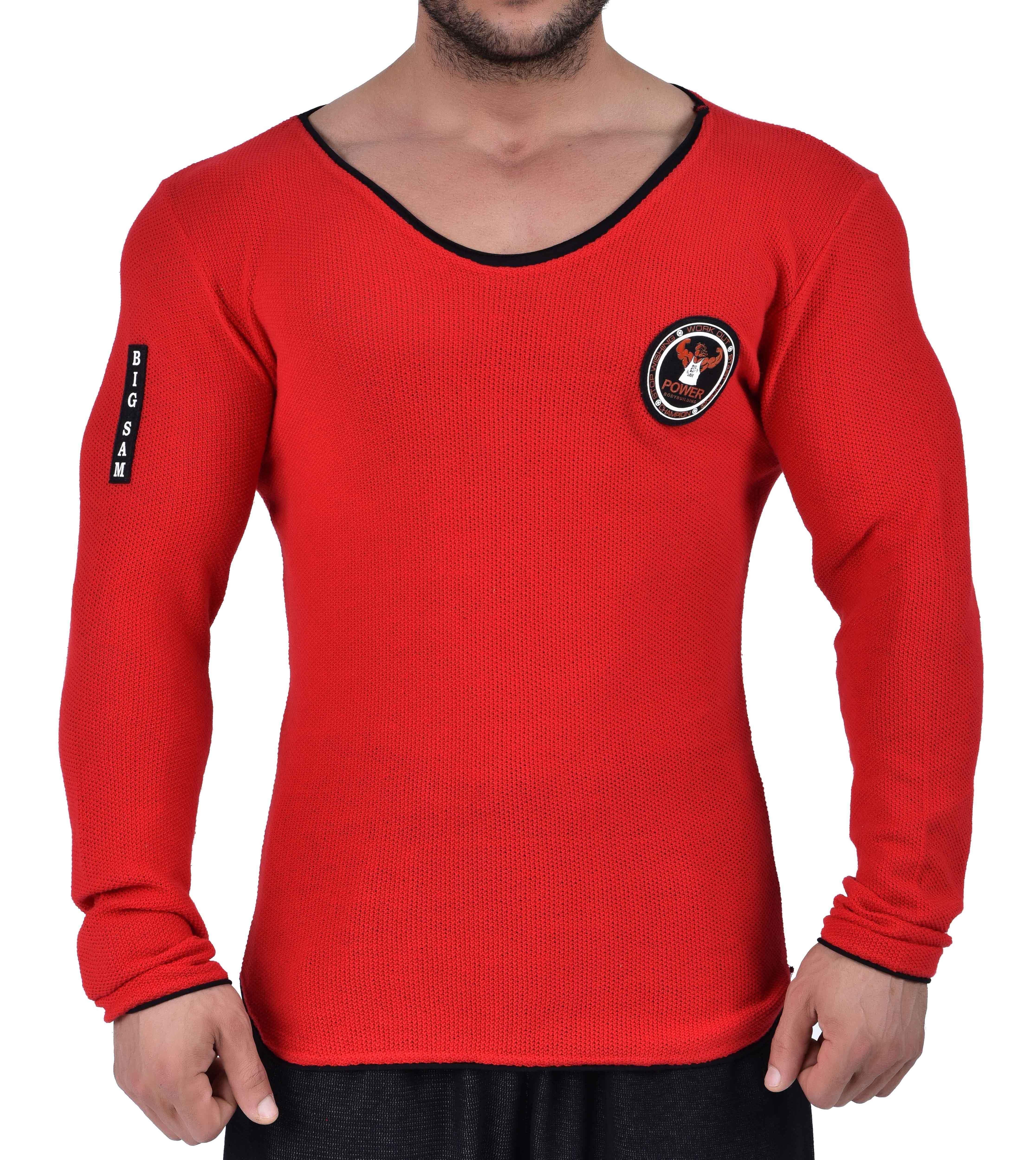 Slim Fit Spor Triko Sweatshirt Big Sam 4674