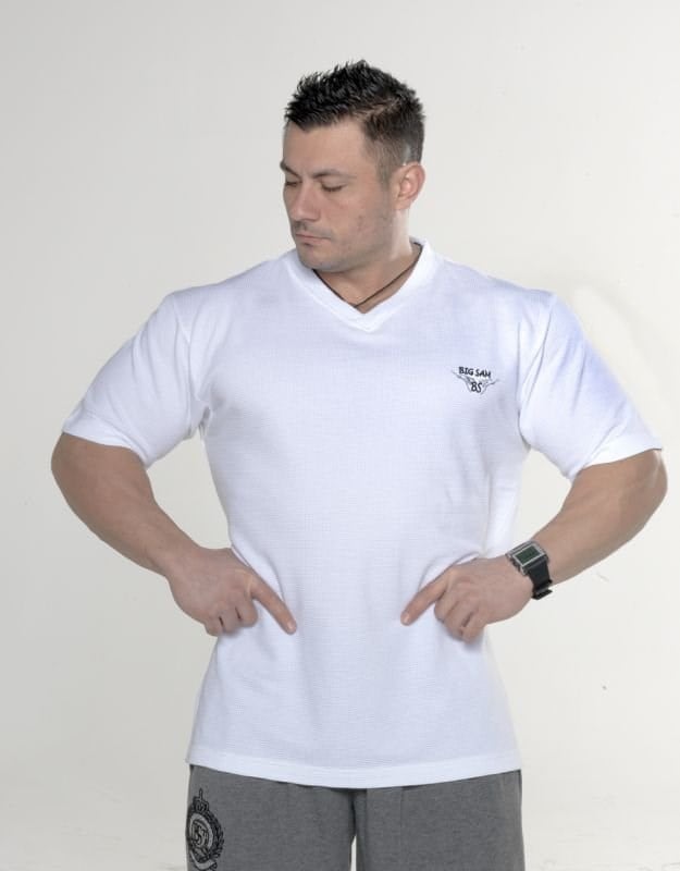 Spor T-shirt V Yaka Pamuklu Big Sam 2727