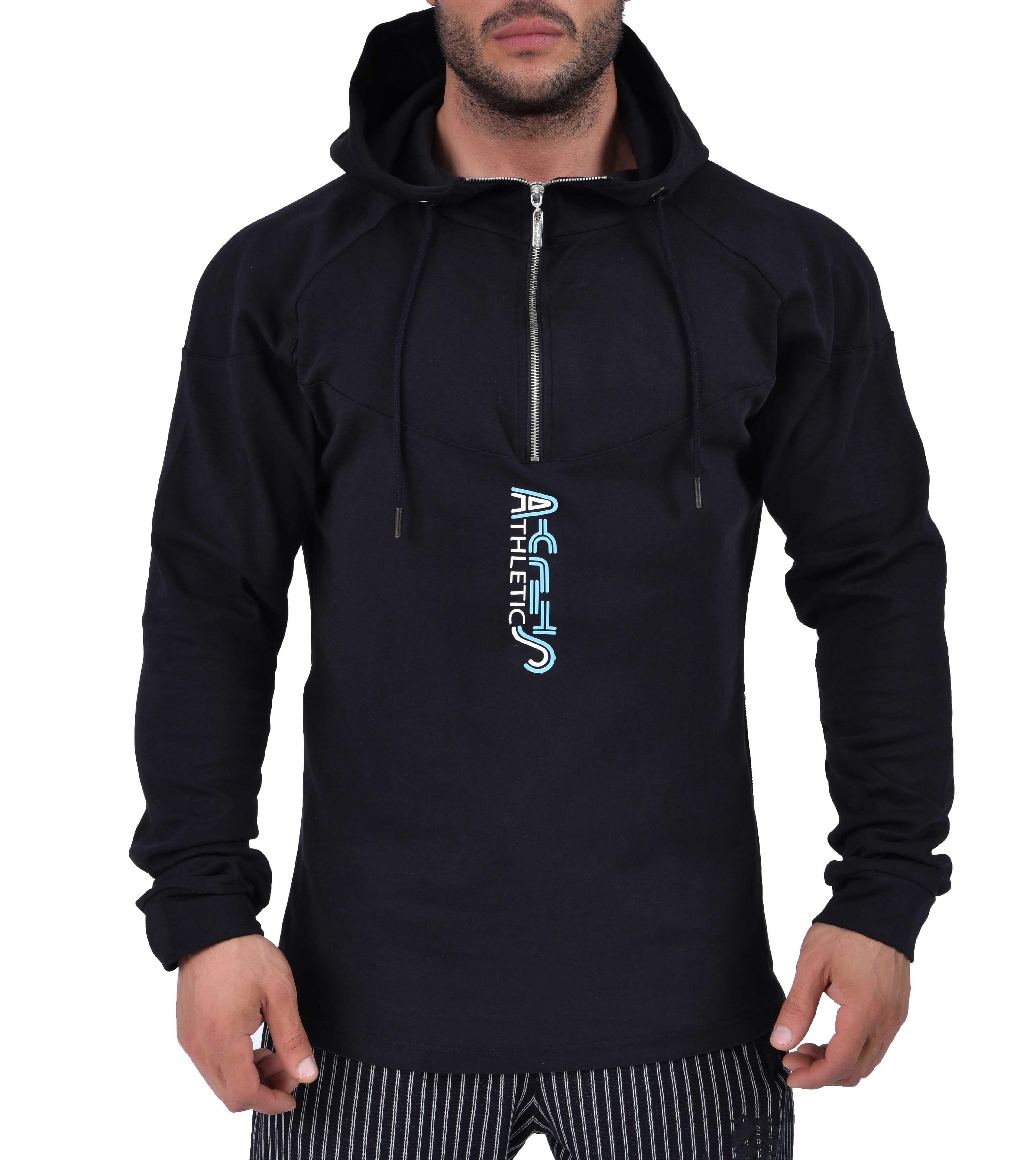 Uzun Kesim Slim Fit Kapşonlu Sweatshirt Stilya 4687