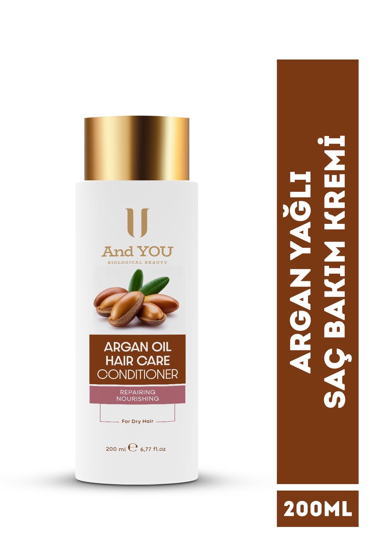 And You Argan Oıl Haır Care Condıtıoner / Argan Yağlı Saç Bakım Kremi 200 ml