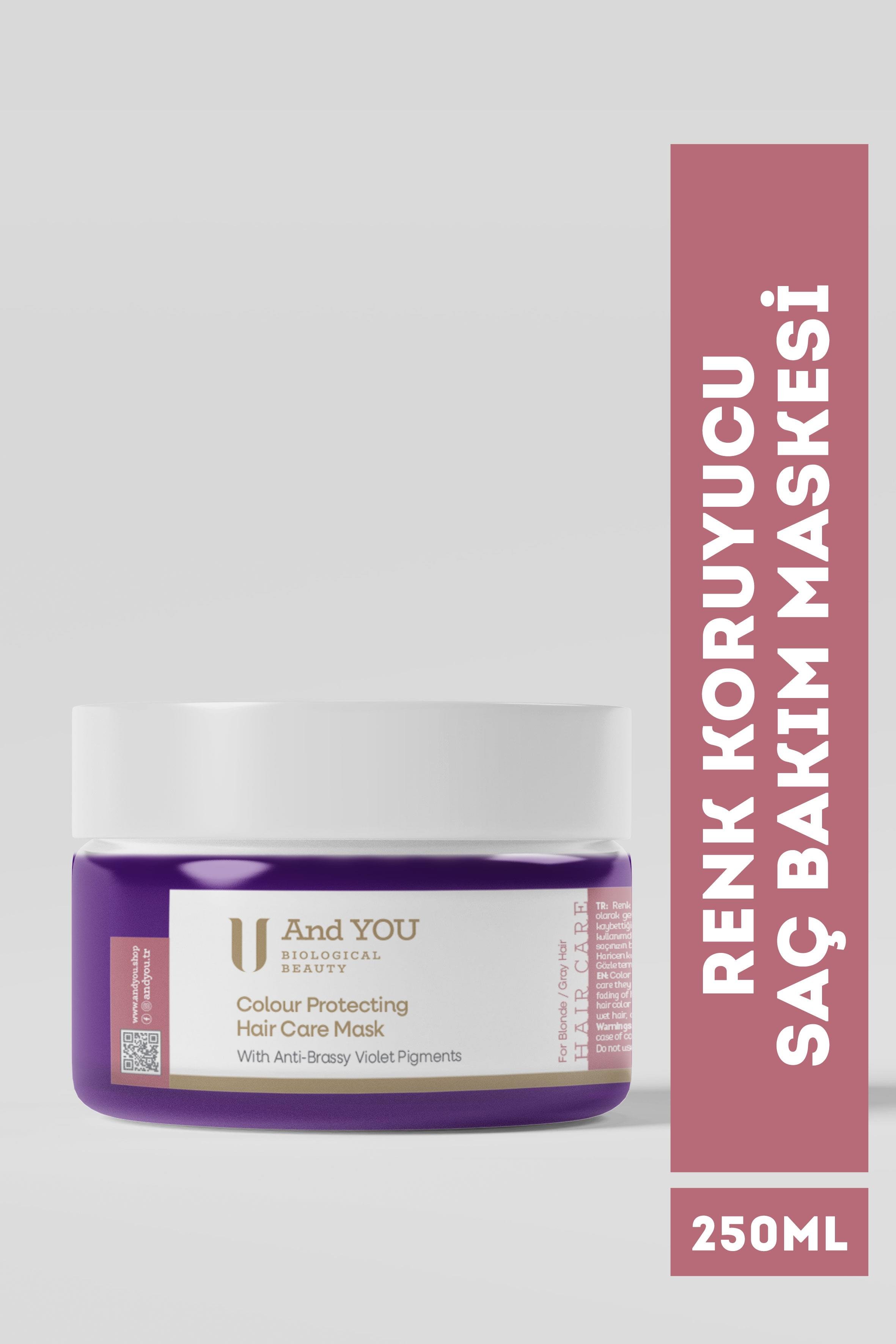 And You Colour Protectıng Haır Care Mask / Renk Koruyucu Saç Bakım Maskesi 250 ml
