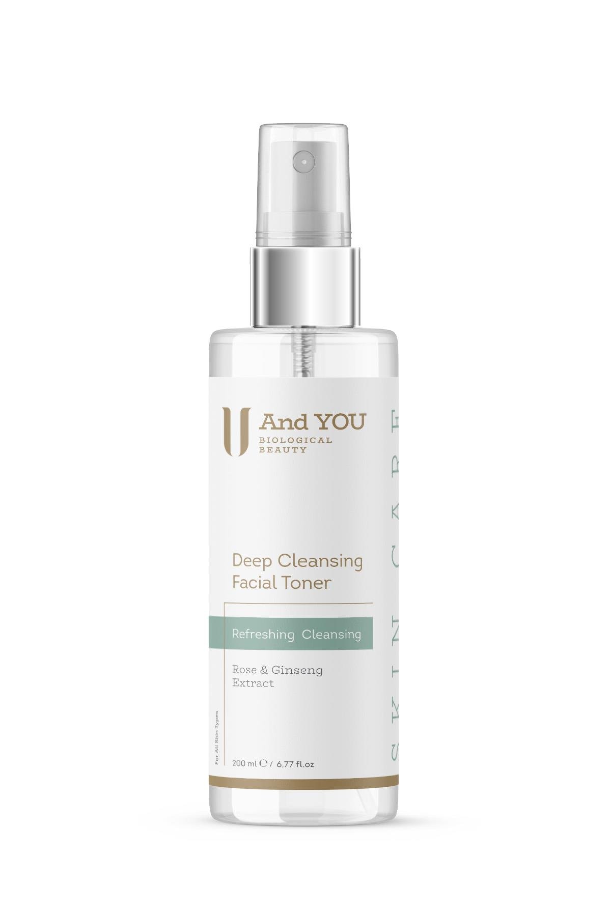 AND YOU Deep Cleansing Facial Toner / Temizleyici Yüz Toniği 200 ml