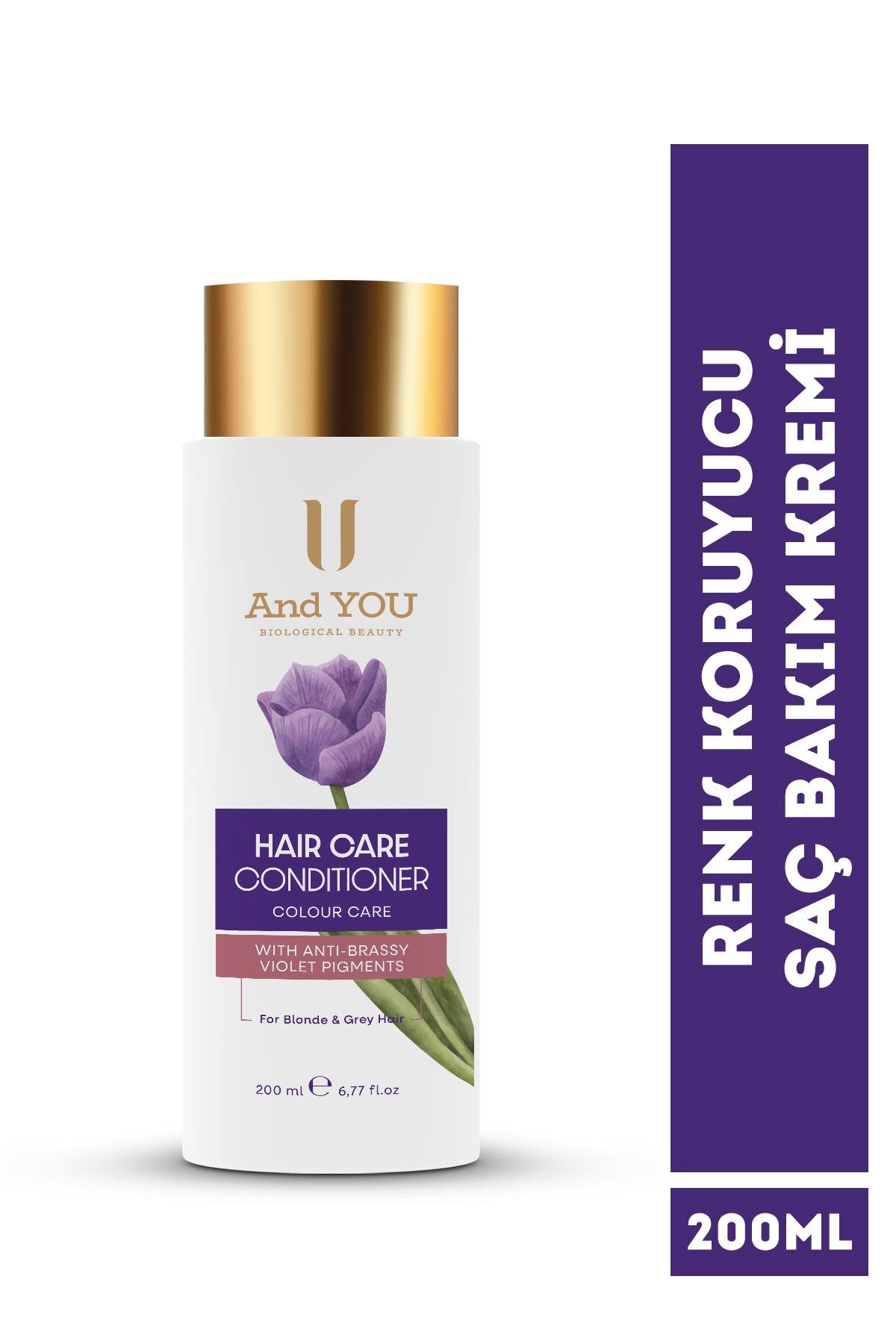 And You Haır Condıtıoner Colour Care / Renk Koruyucu Saç Bakım Kremi 200 ml