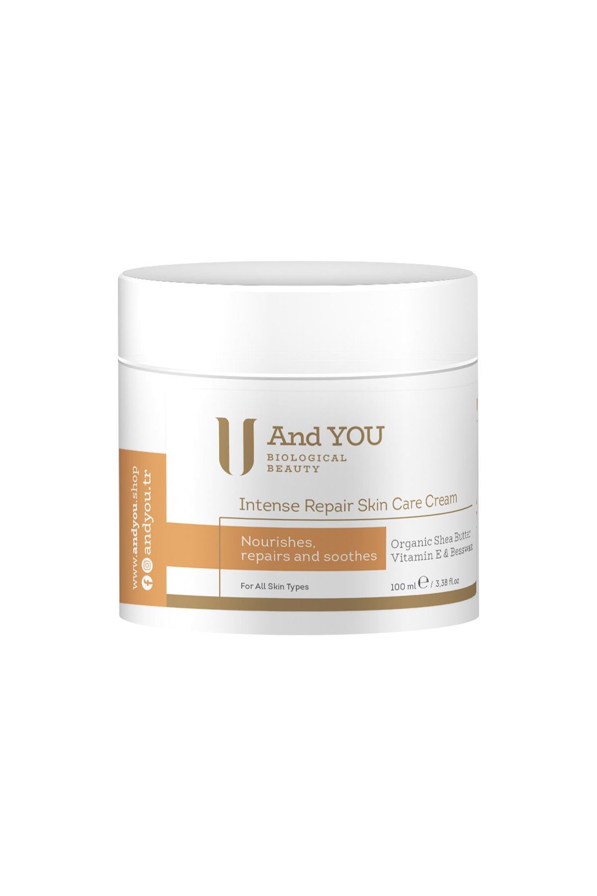 AND YOU Intense Repair Skin Care Cream / Yoğun Nemlendirici Cilt Bakım Kremi 100 ml