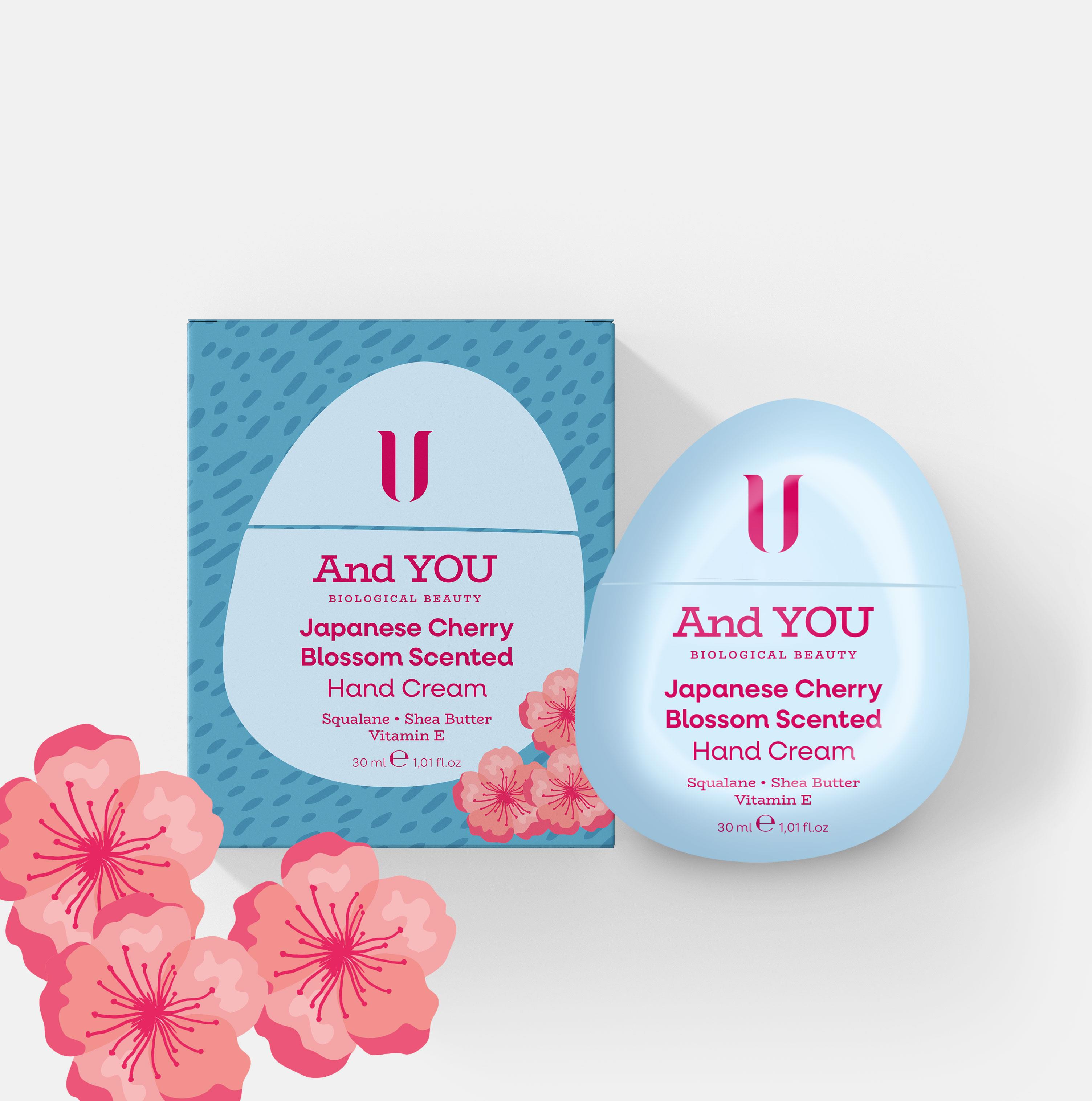 And You Japanese Cherry Blossom Scented Hand Cream / Japon Kiraz Çiçeği Kokulu El Kremi 30 ml